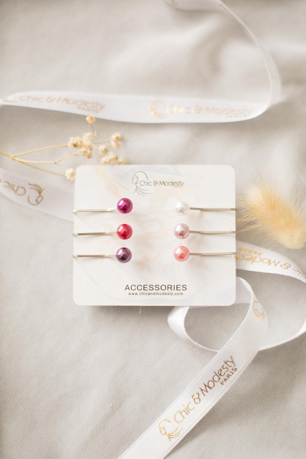 6 Pinces anti trou ton nude C1