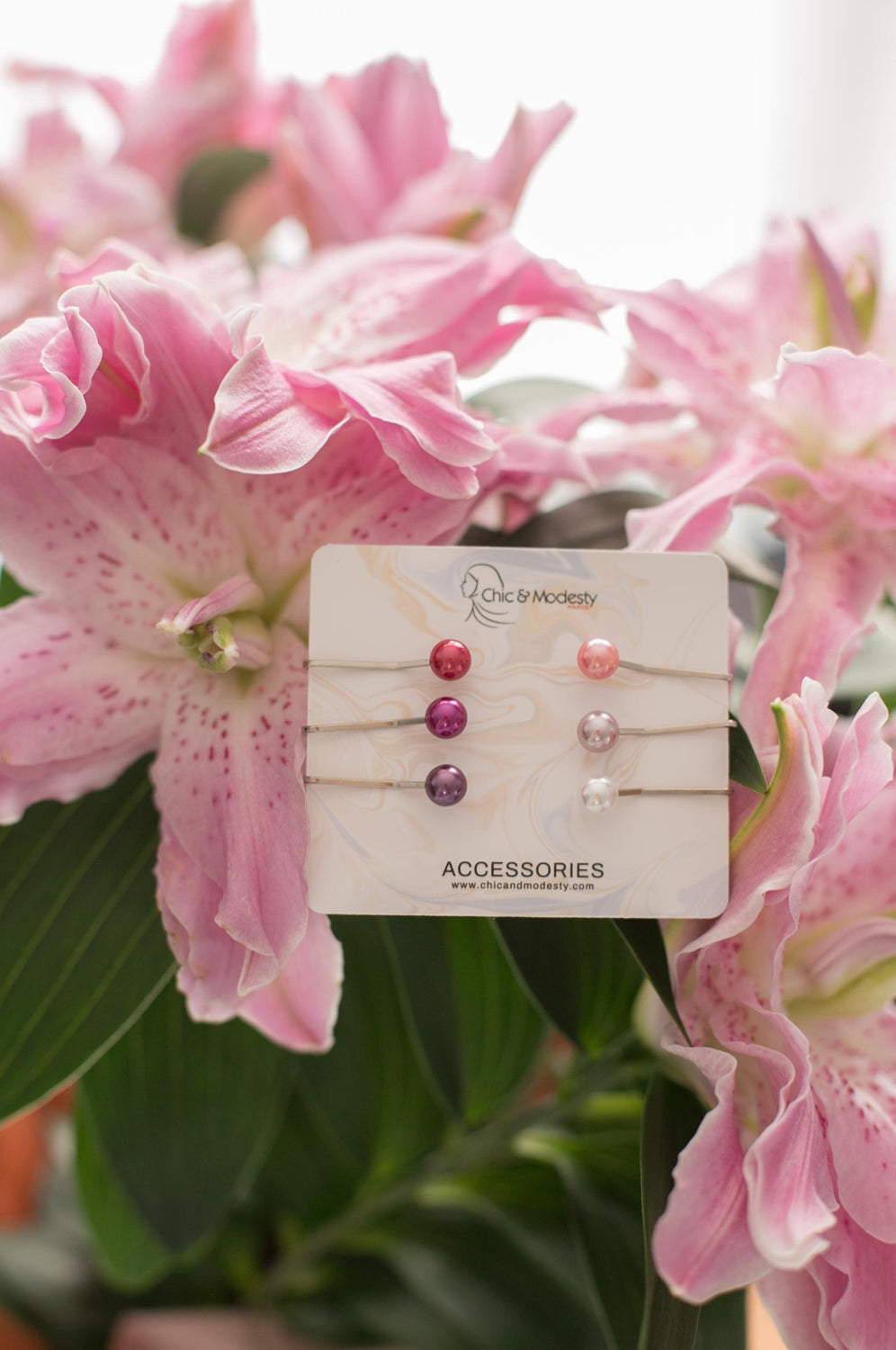 6 Pinces anti trou ton nude C1