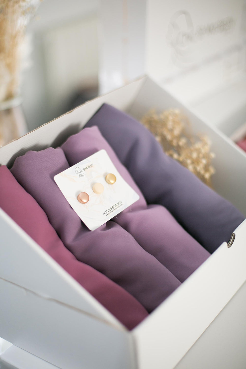 Boxe cadeau blanche et doré Chic and Modesty