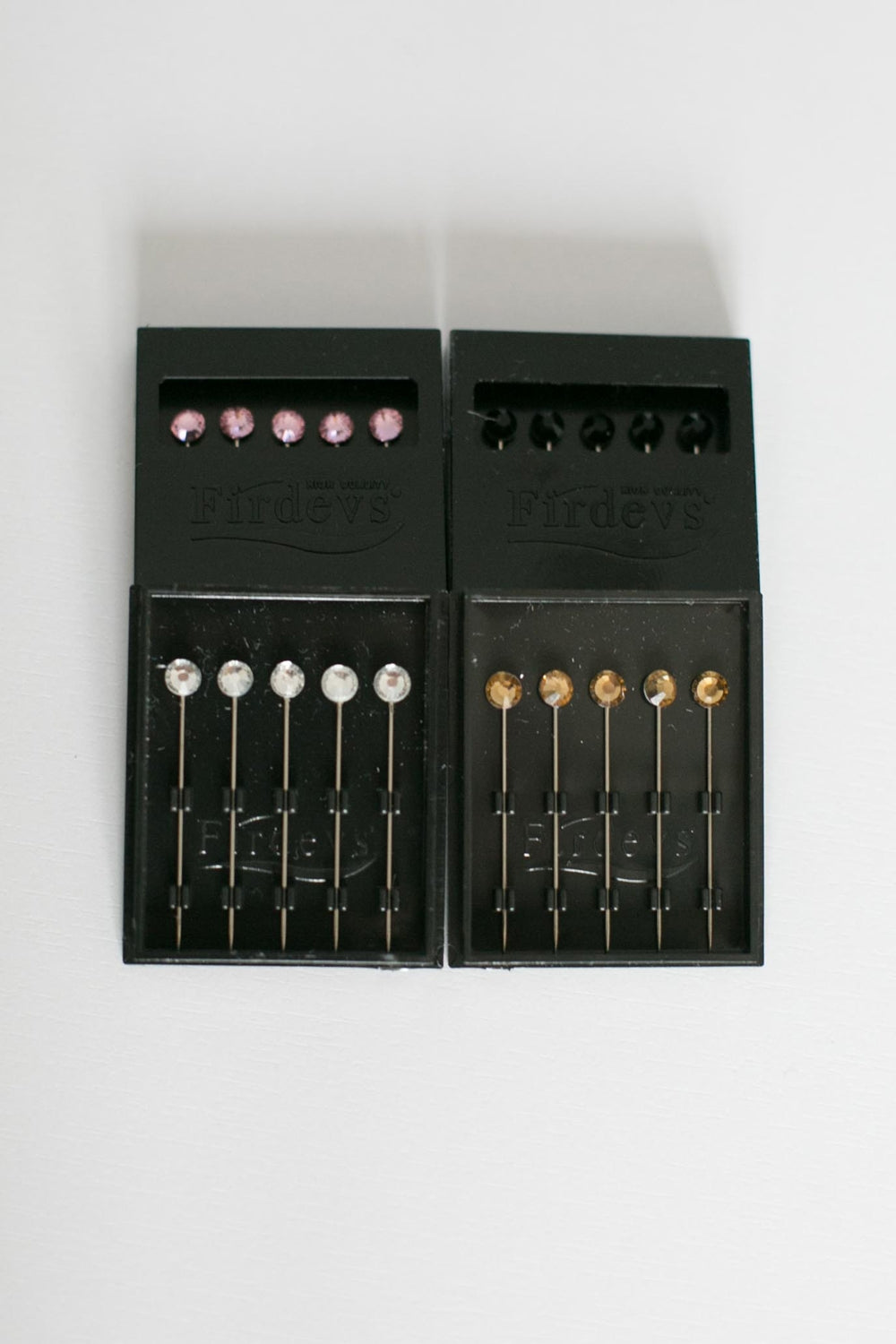 Boîte Firdous cristal pins blanc