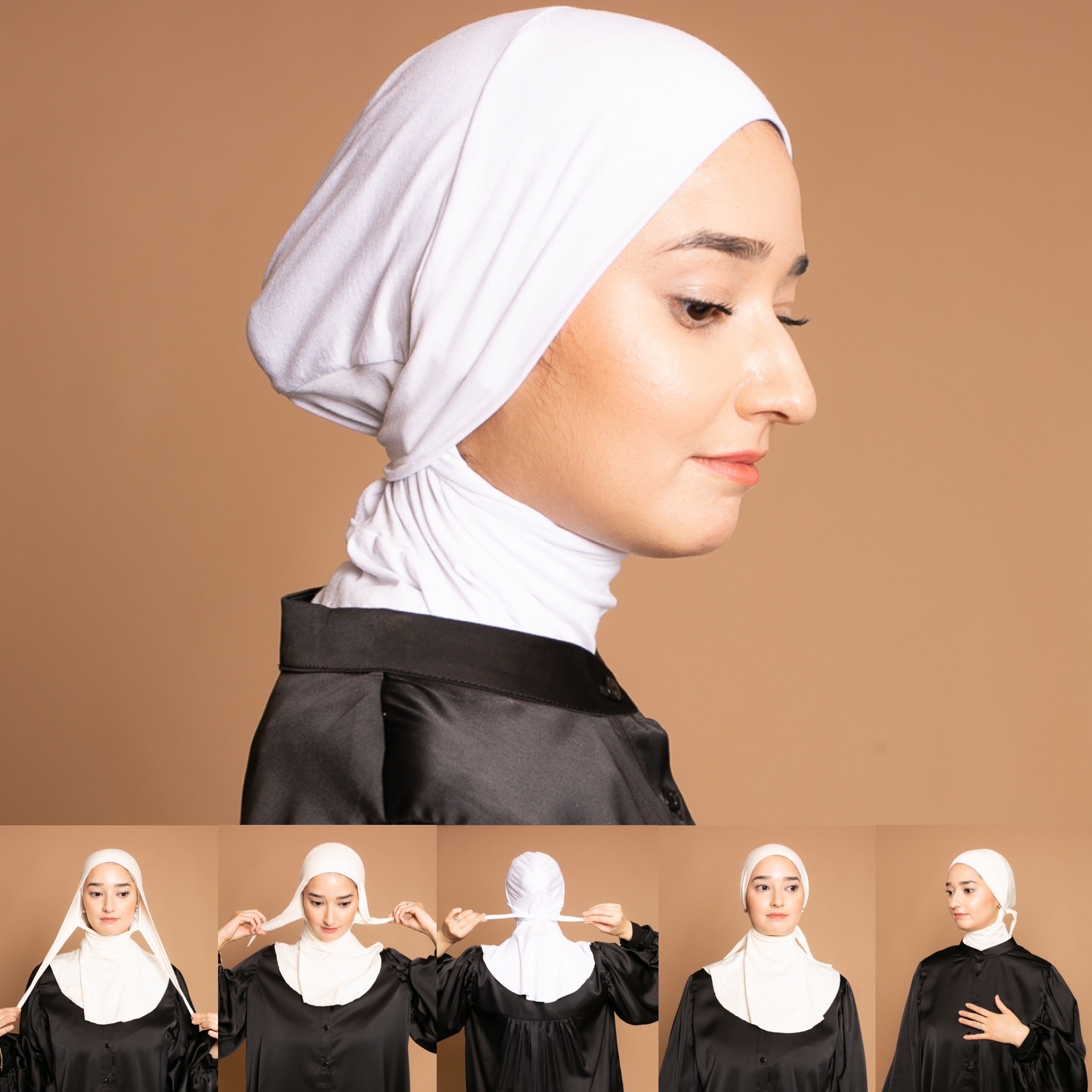 Cagoule jersey prêt à nouer création