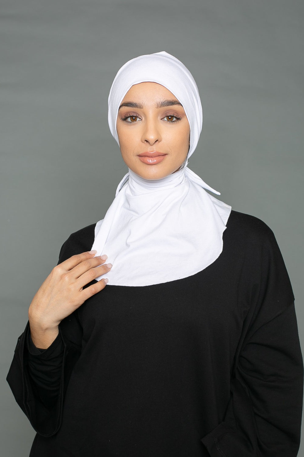 cagoule sous hijab à nouer