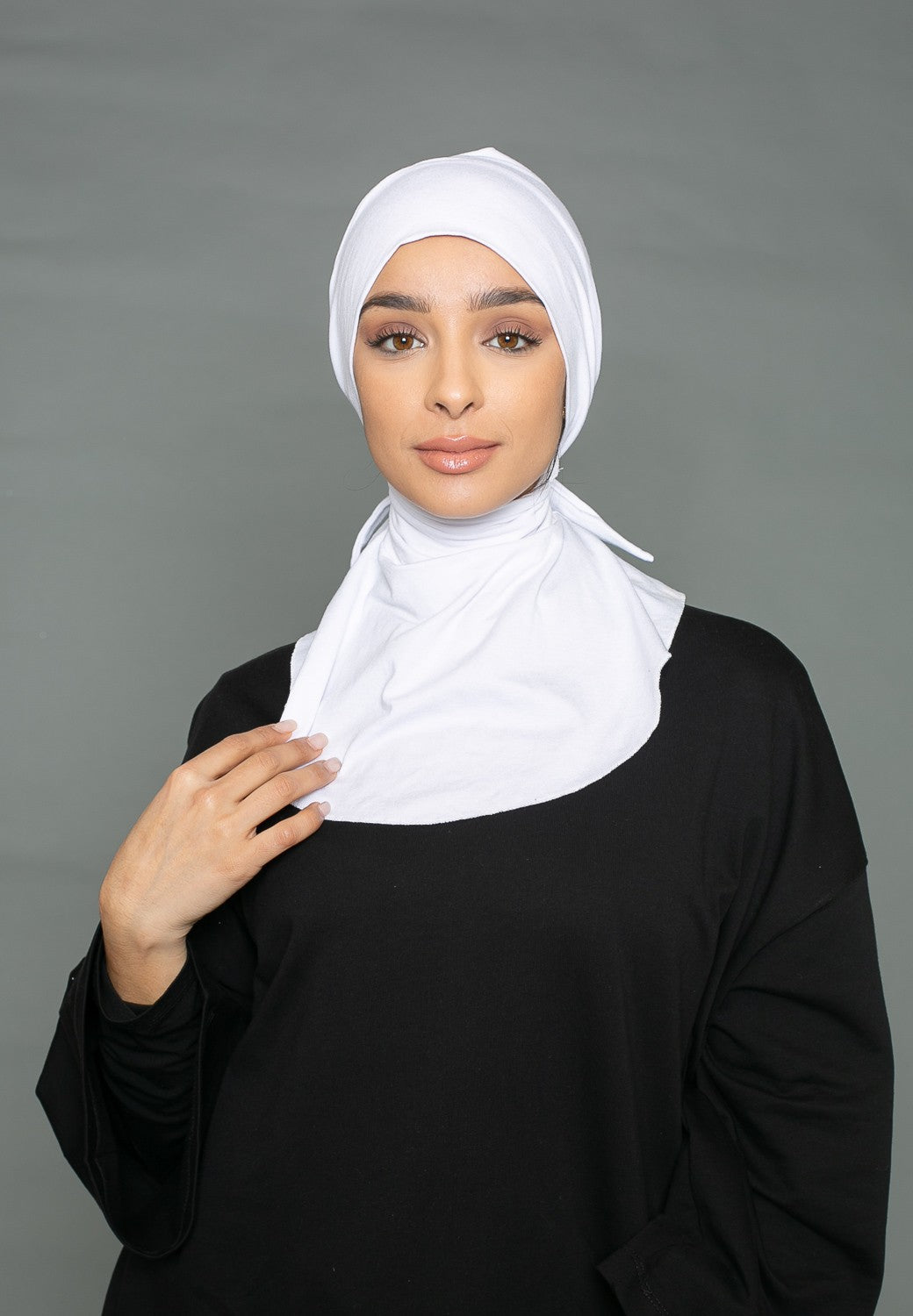 cagoule sous hijab à nouer
