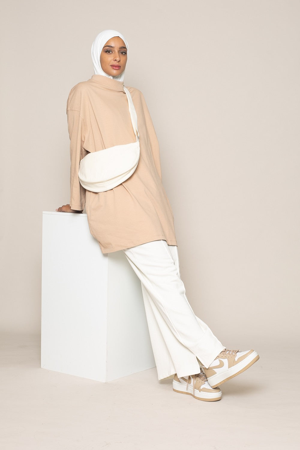 Maxi teeshirt oversize manche large pour femme modeste