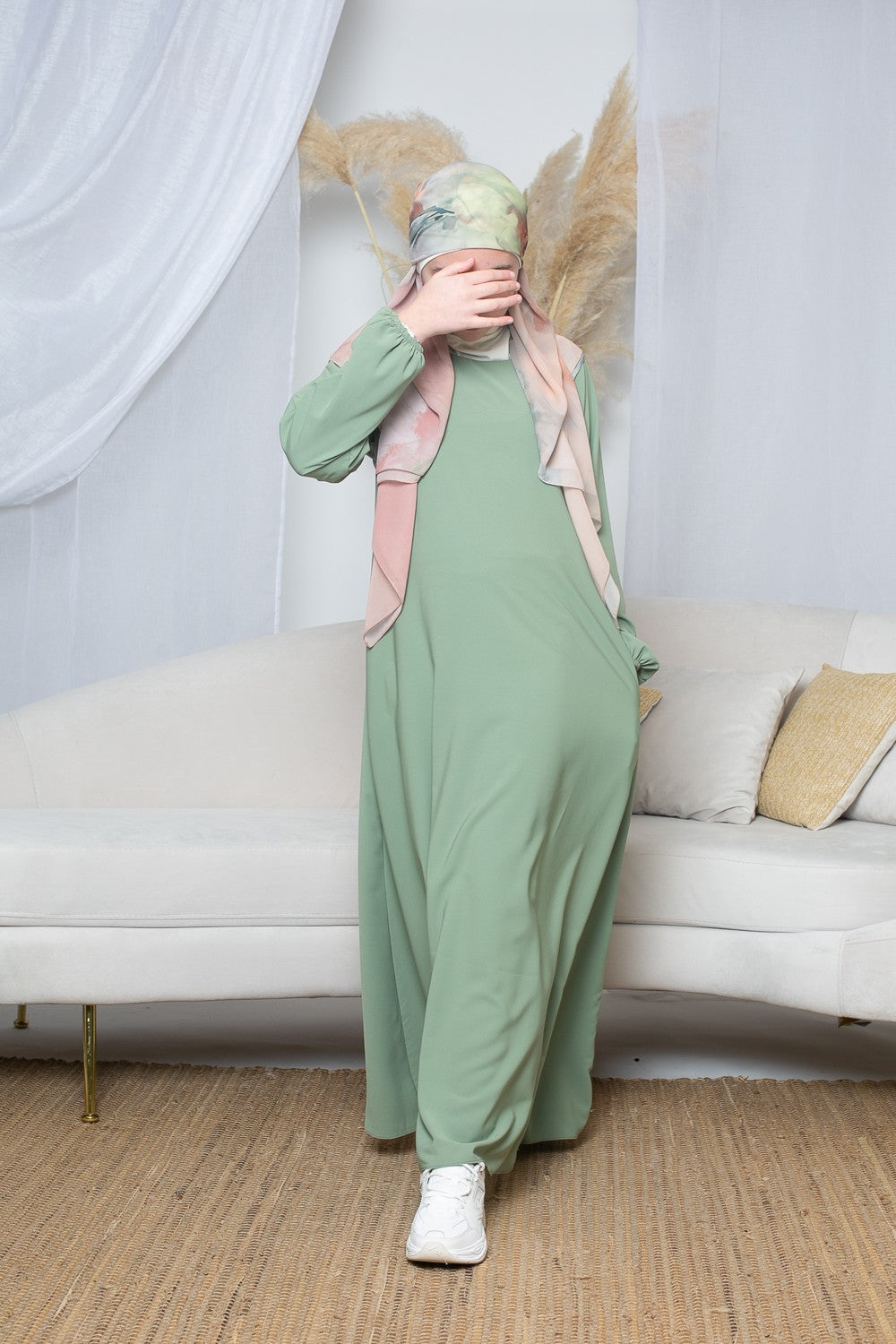 Robe pour jeune fille en soie de Médine