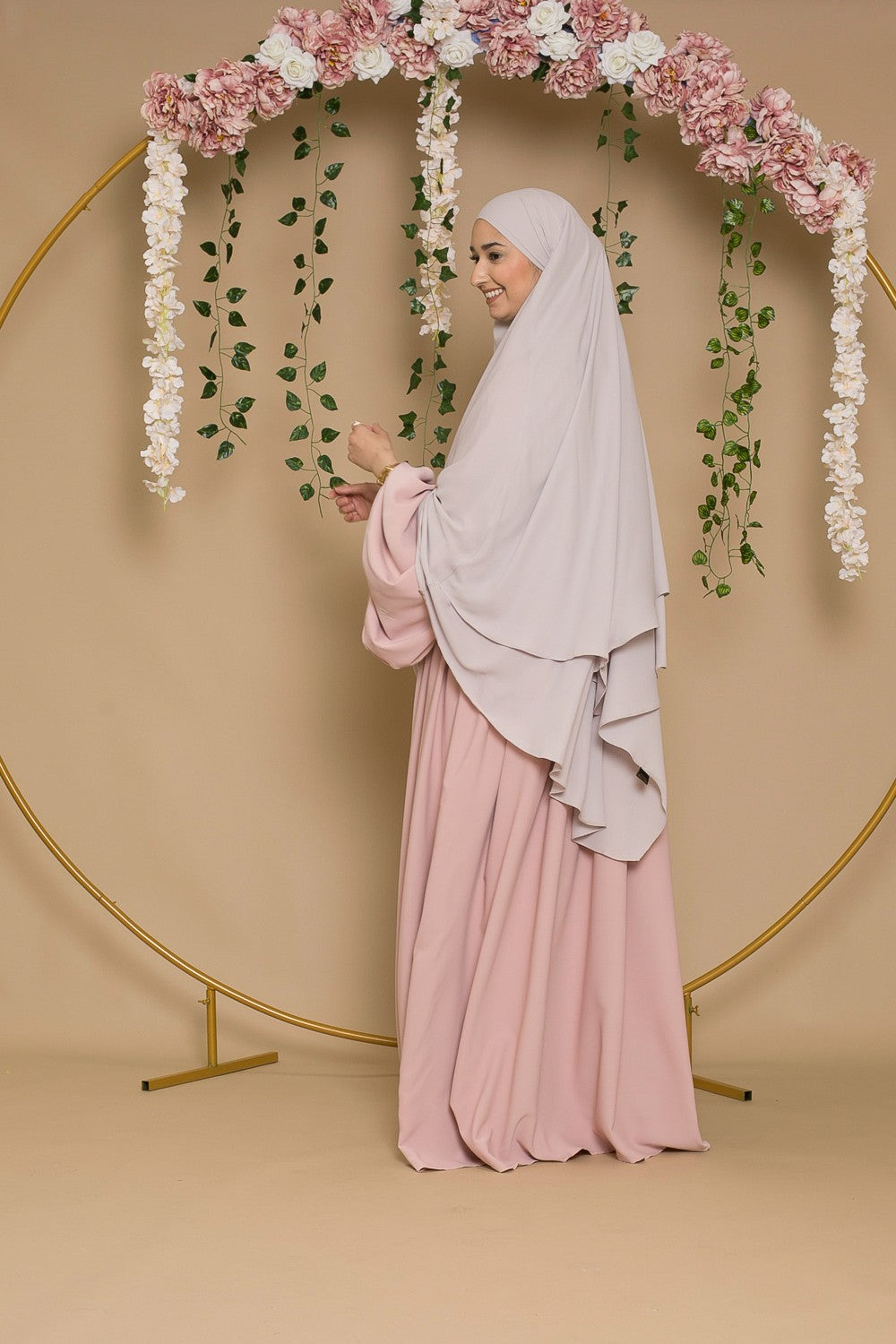 Khimar mousseline opaque printemps été