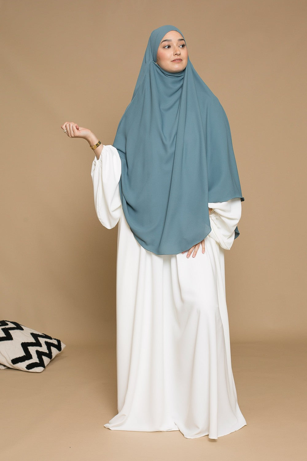 Khimar long pour printemps été pour femme musulmane. Boutique hijab moderne.