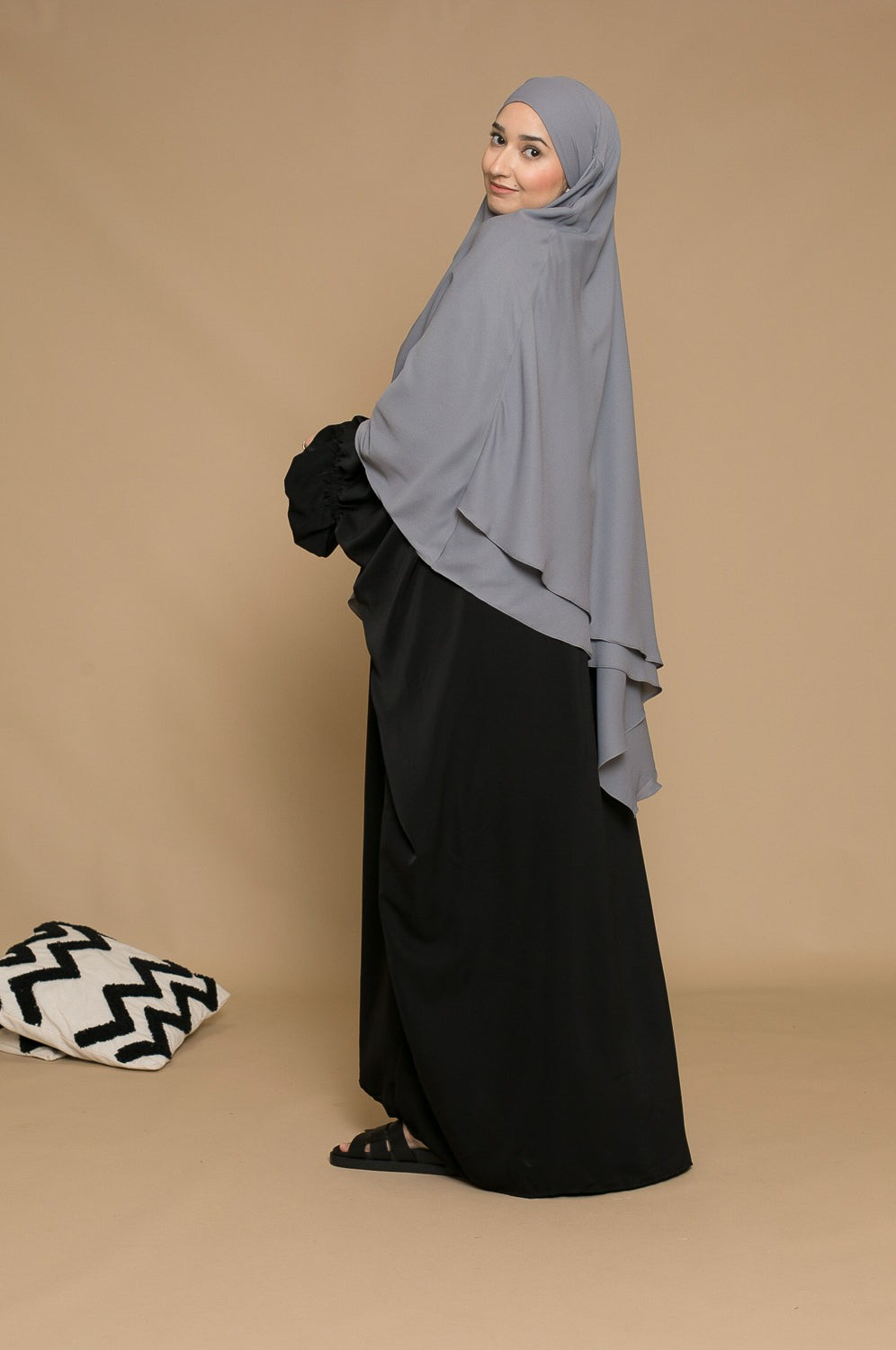khimar double voile opaque pour femme musulmane. Boutique hijab.
