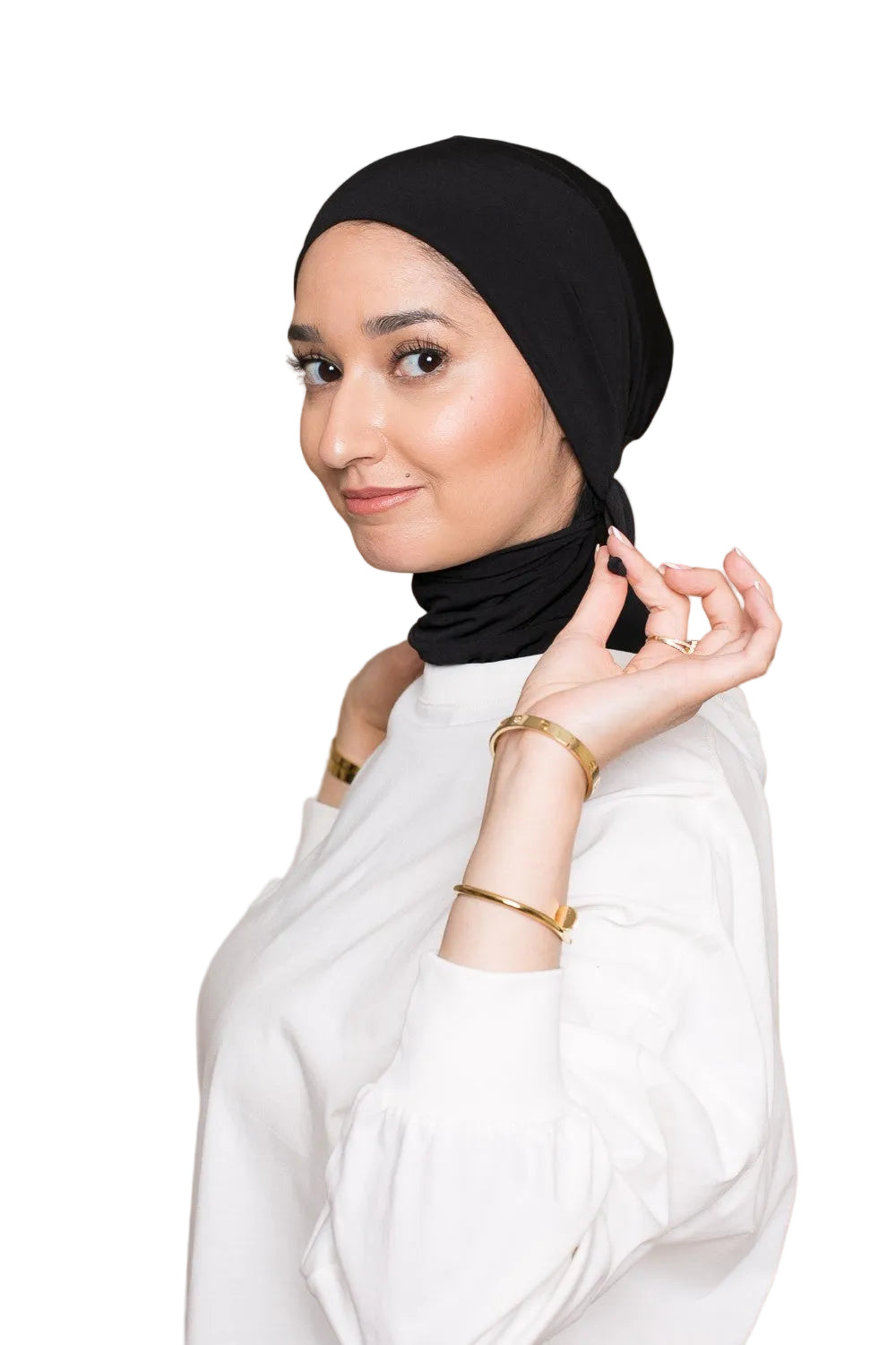 Cagoule à nouer lycra pour femme musulmane