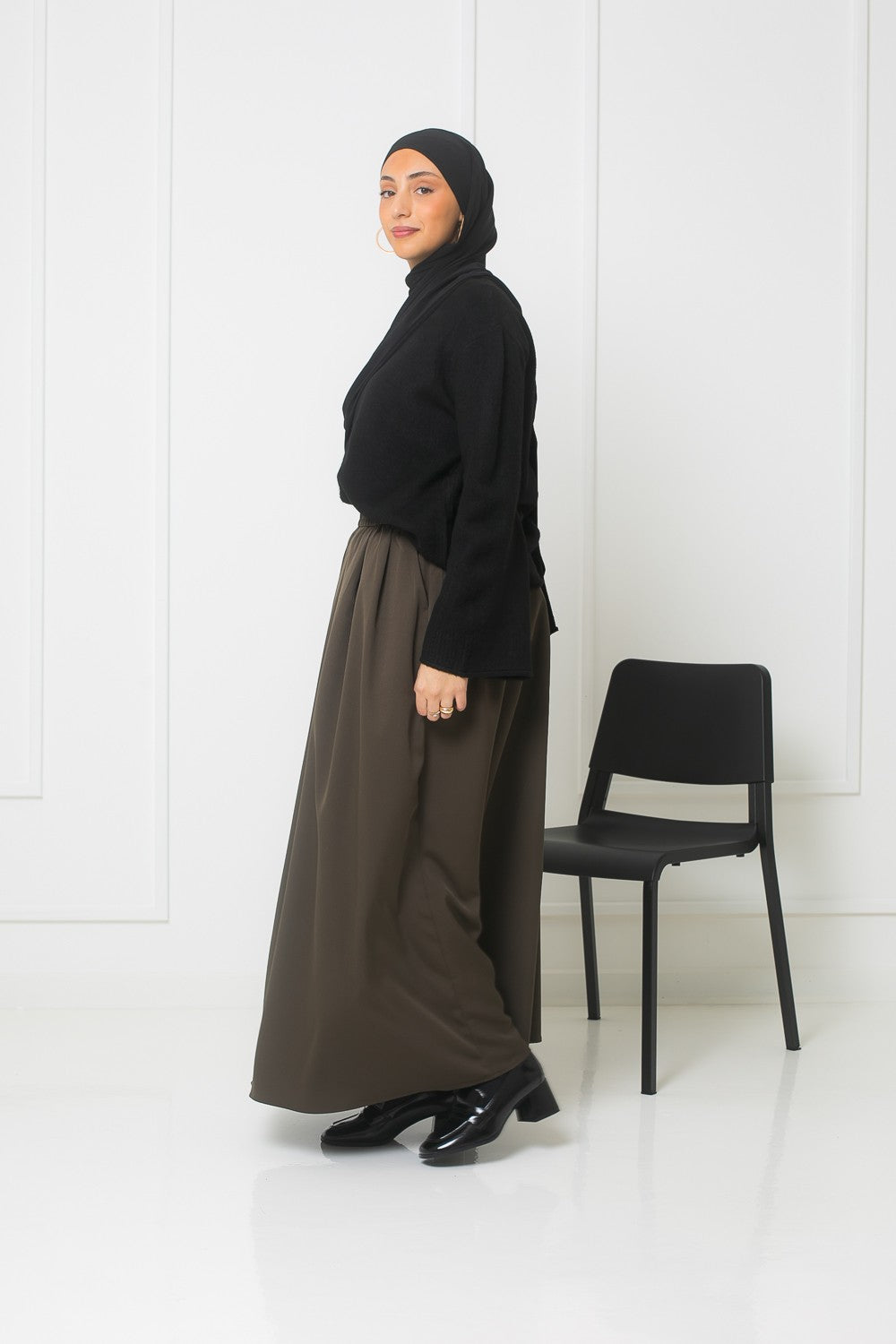 Jupe longue d'hiver pour femme musulmane