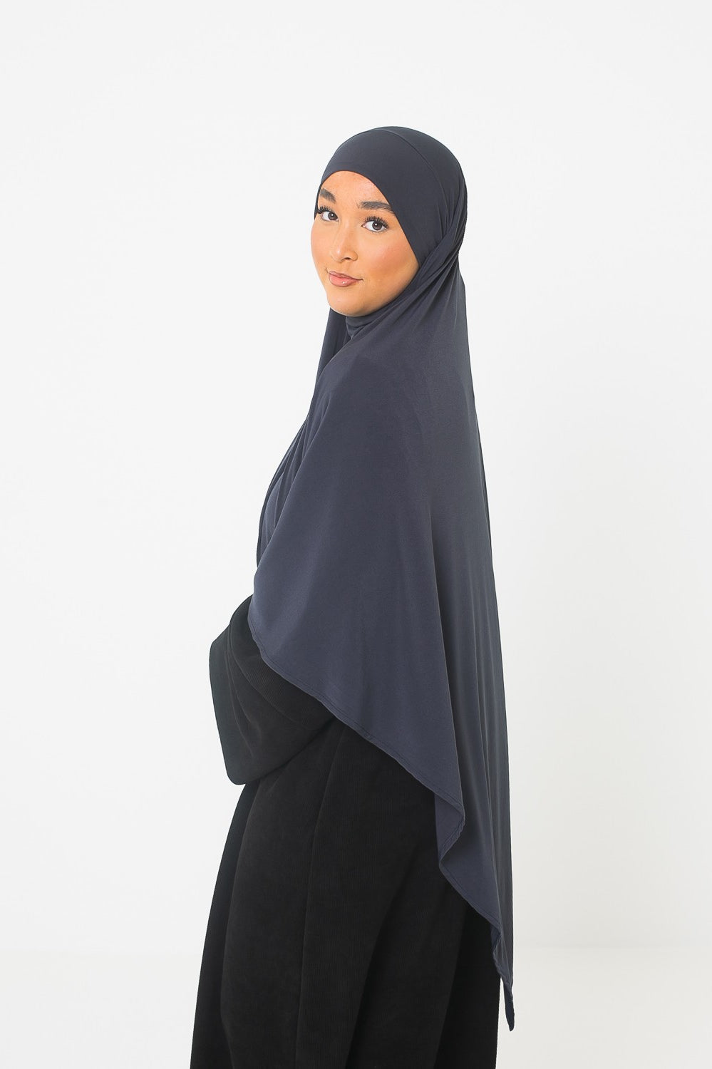 Khimar jersey premium gris anthracite