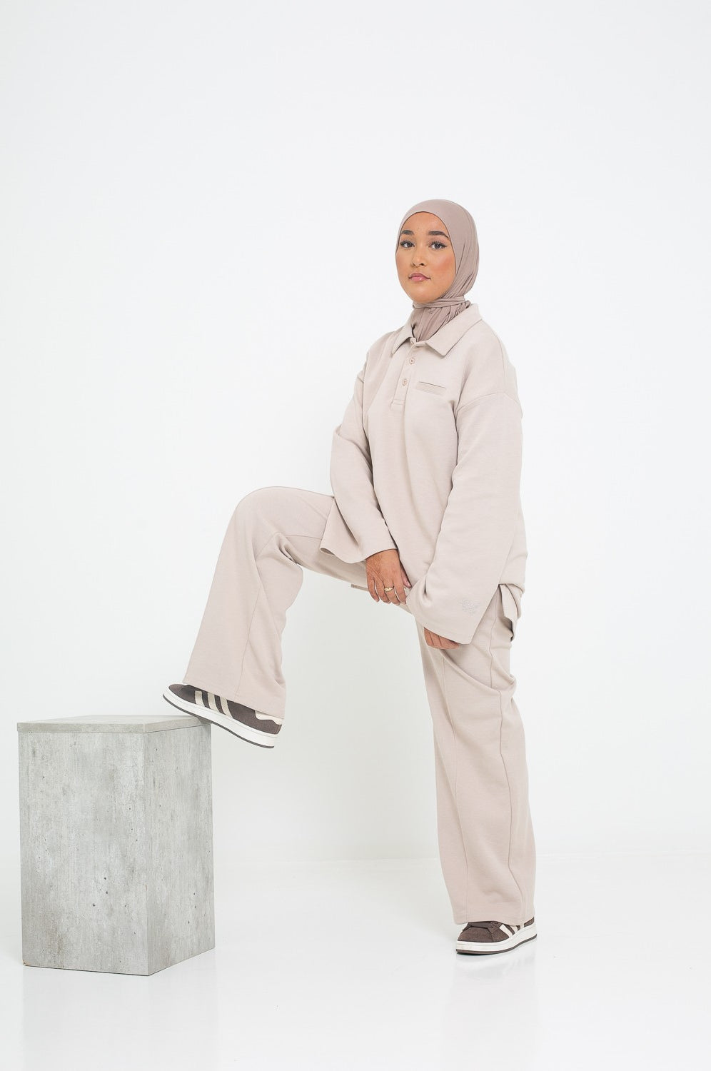 Pantalon ample polo pour femme musulmane