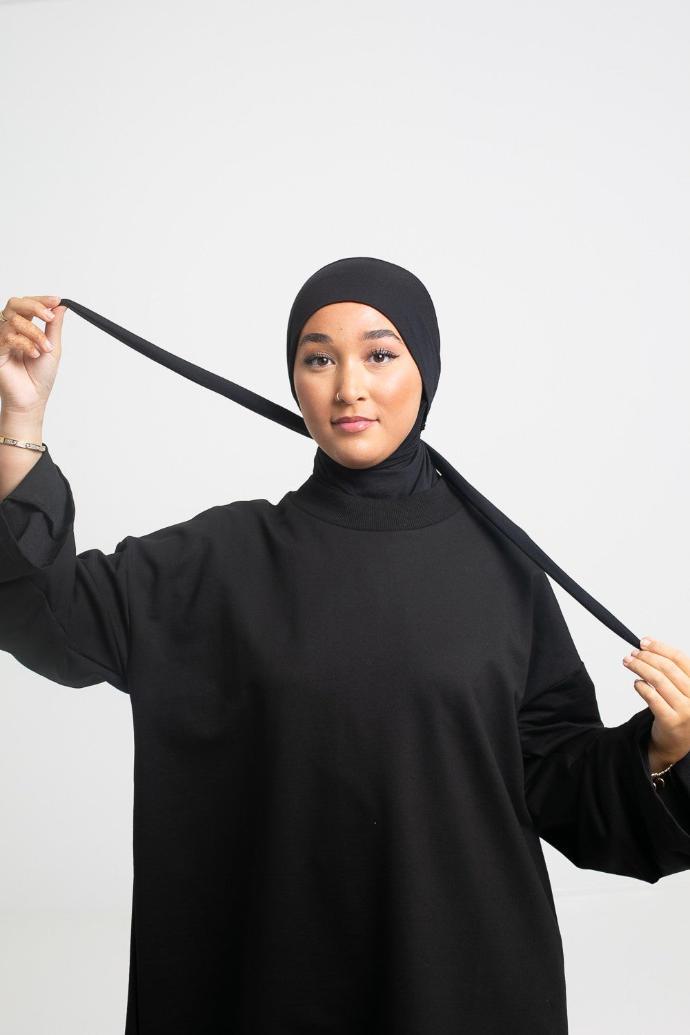 Maxi cagoule à nouer pour femme musulmane