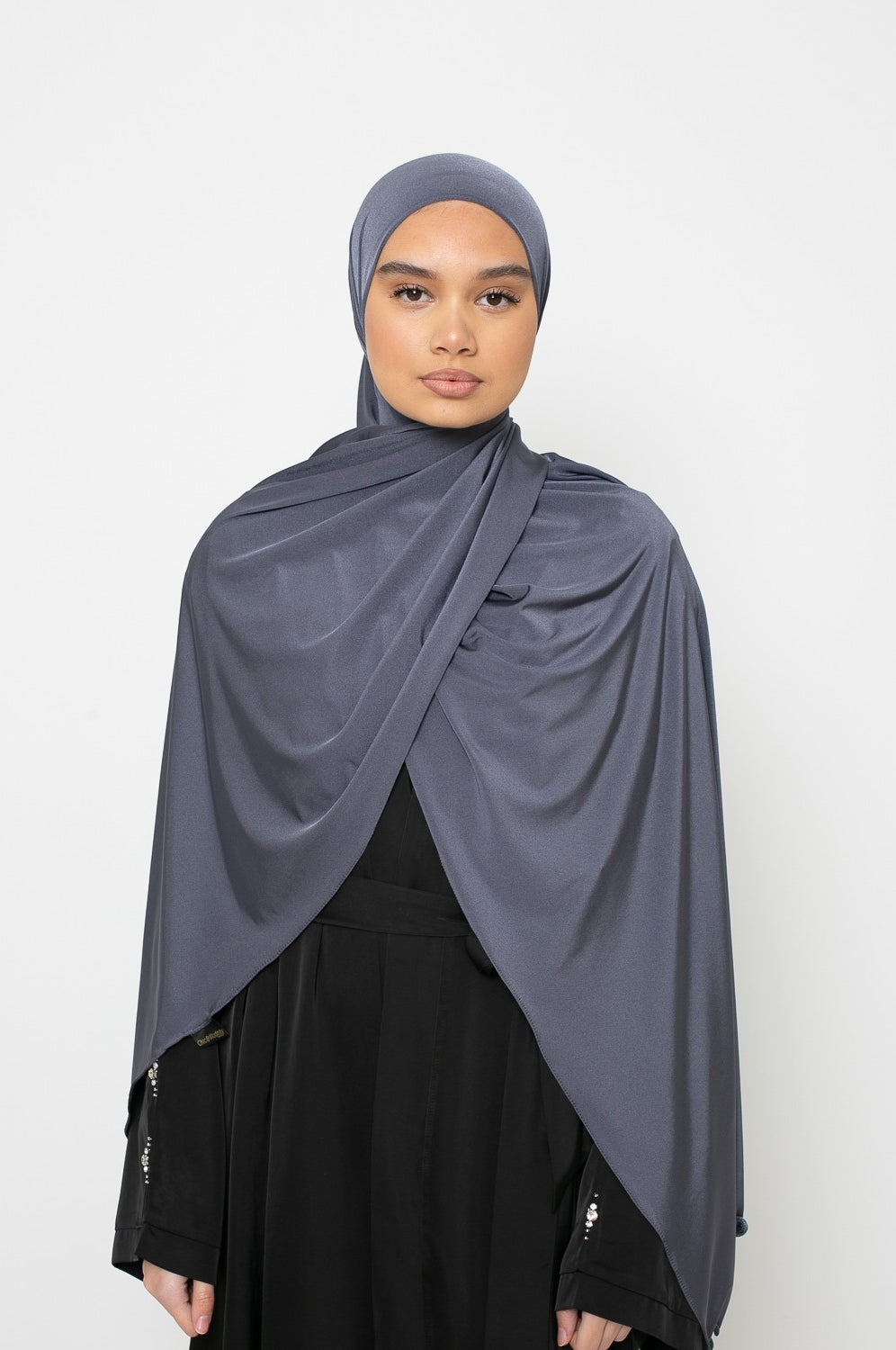Hijab Jersey premium vague gris