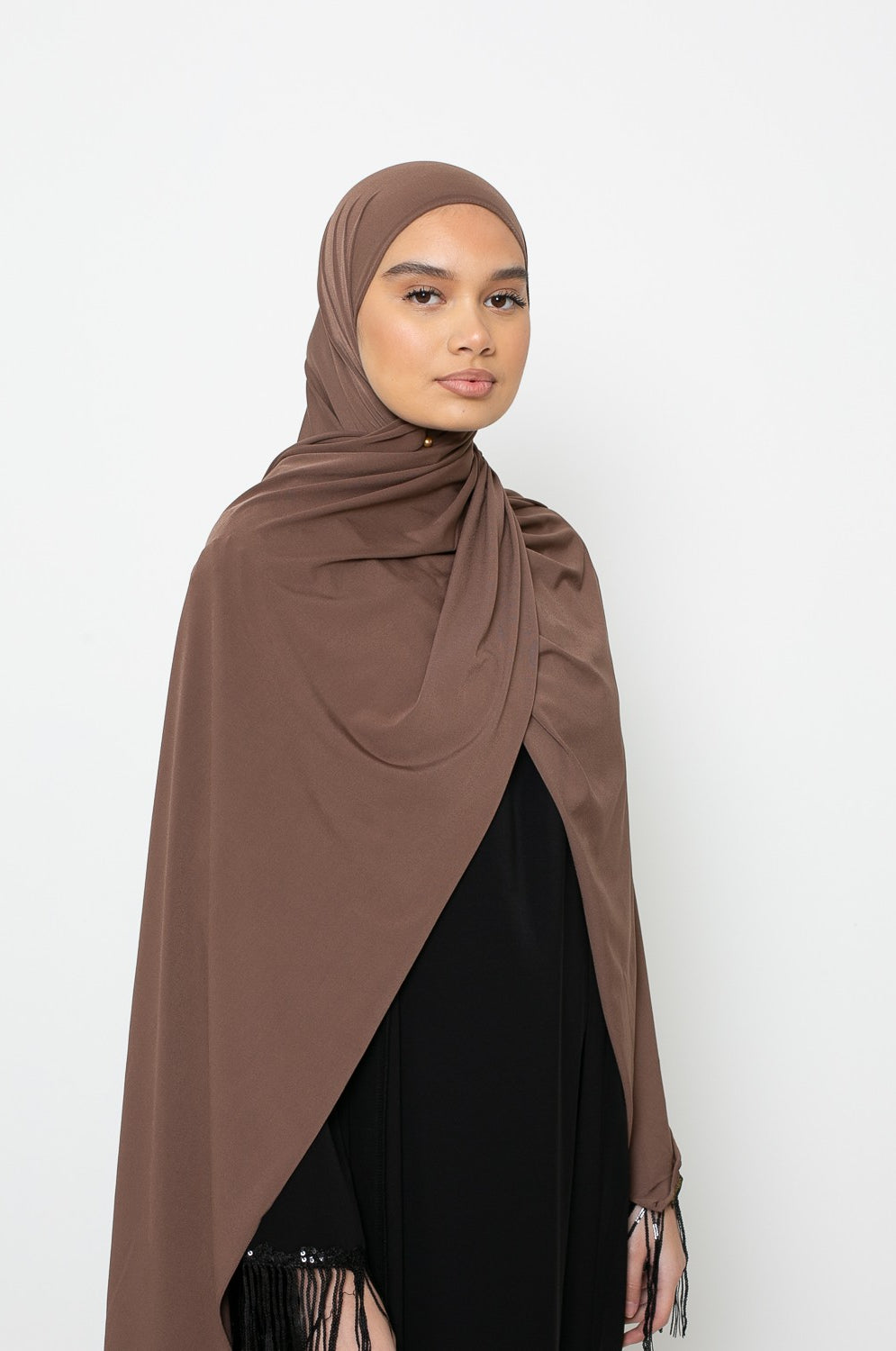 Hijab Jersey premium chocolat