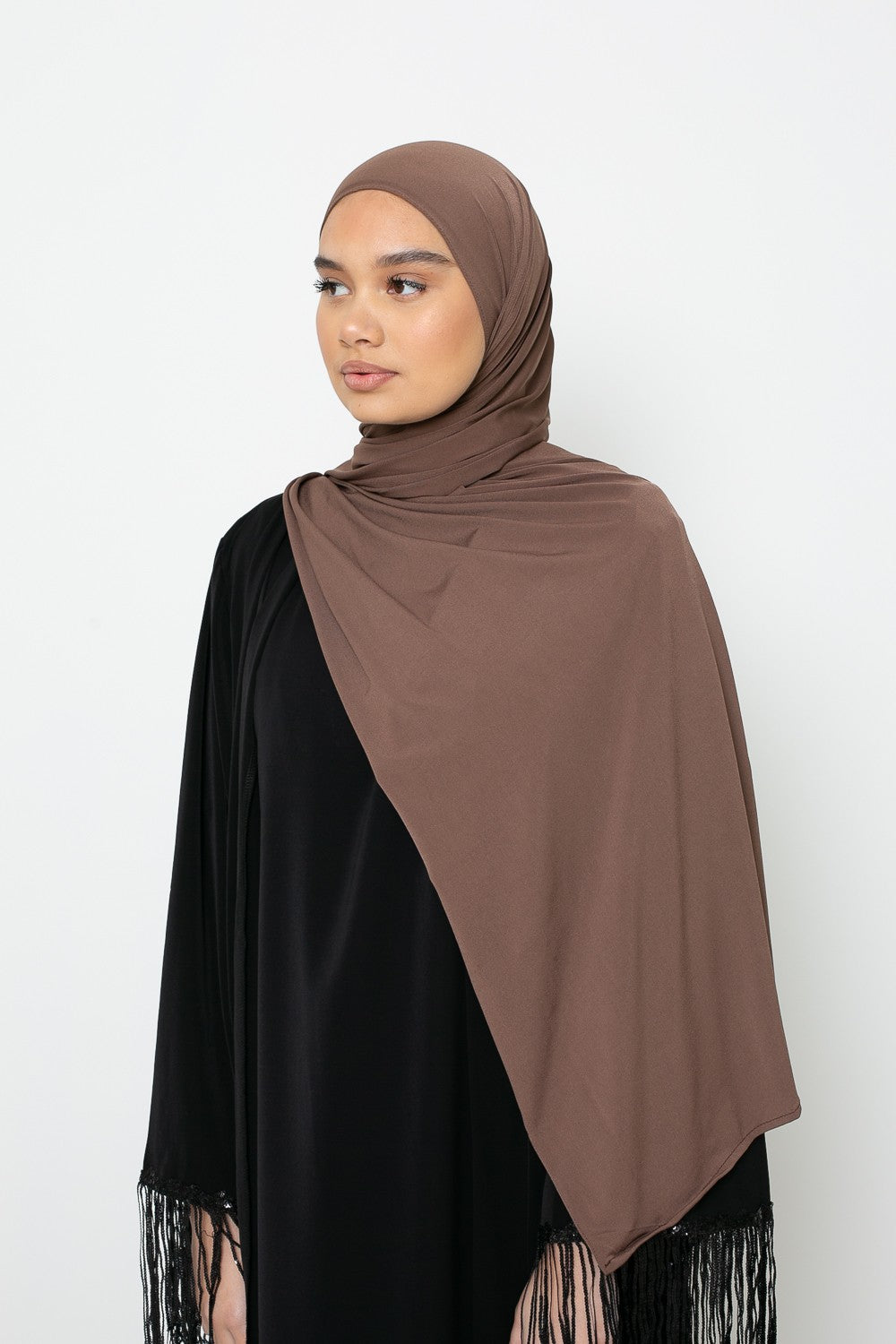 Hijab Jersey premium chocolat