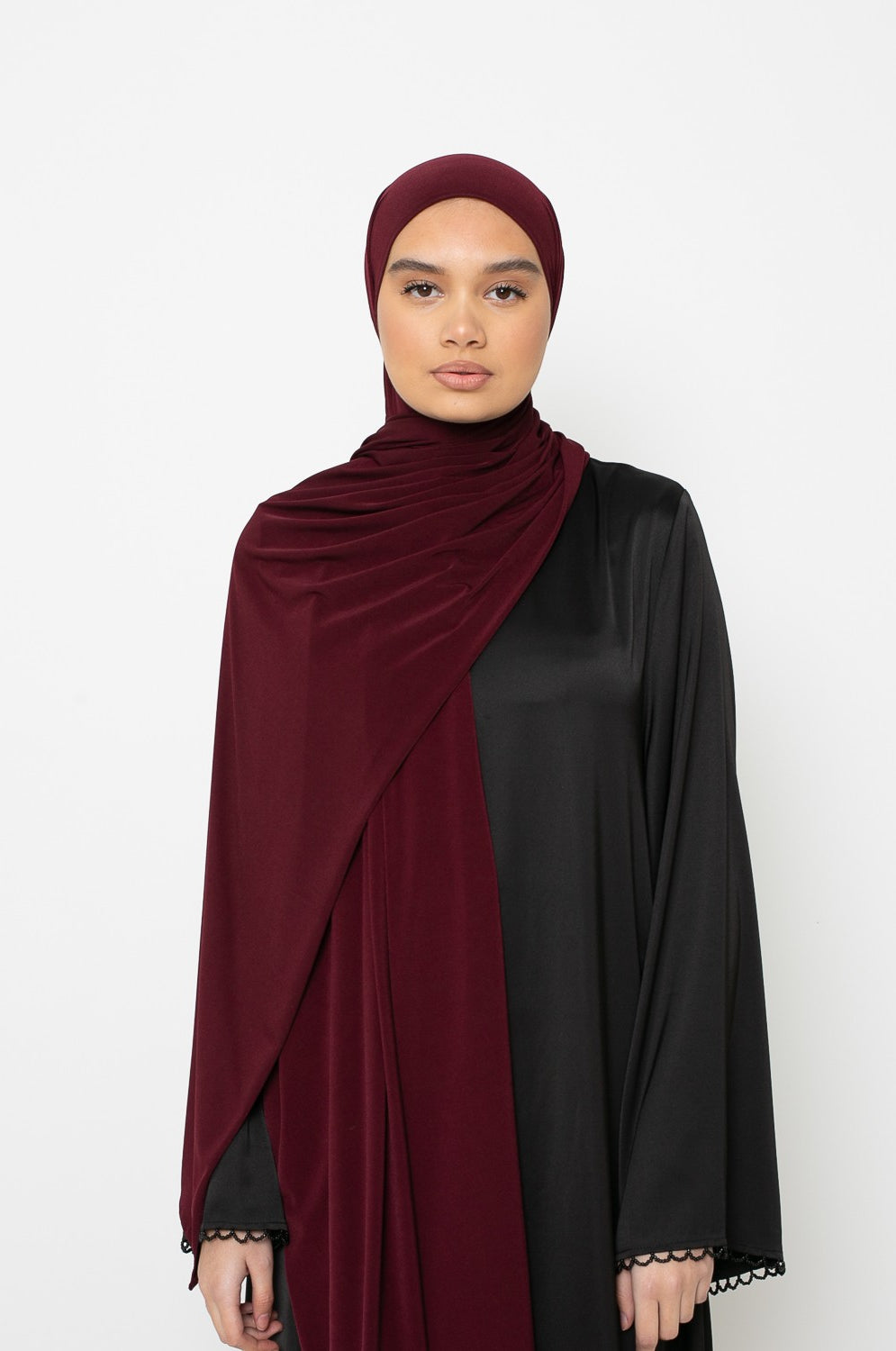 Hijab Jersey premium bordeaux