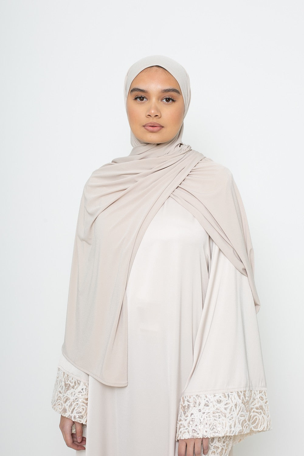 Hijab Jersey premium crème