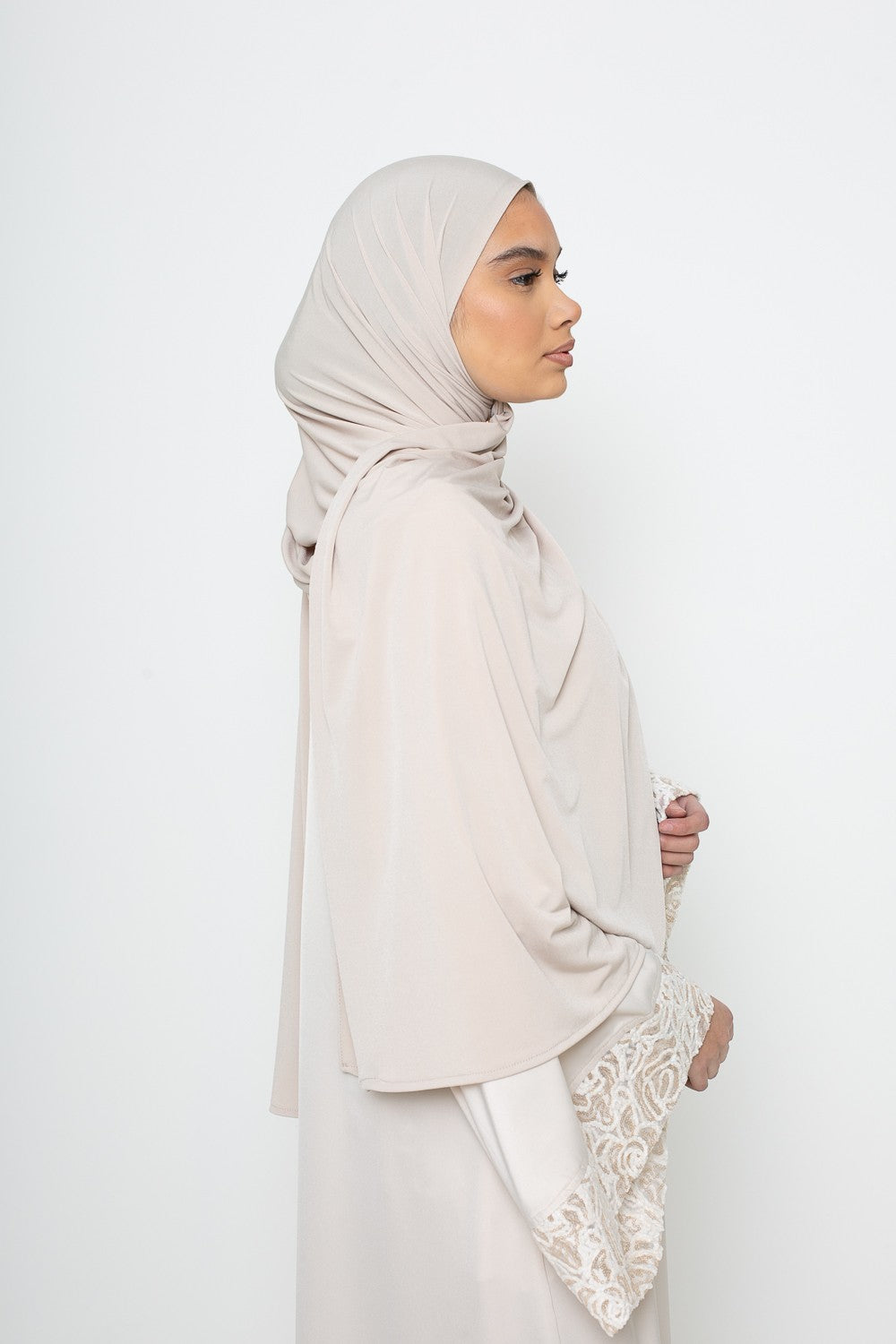 Hijab Jersey premium crème