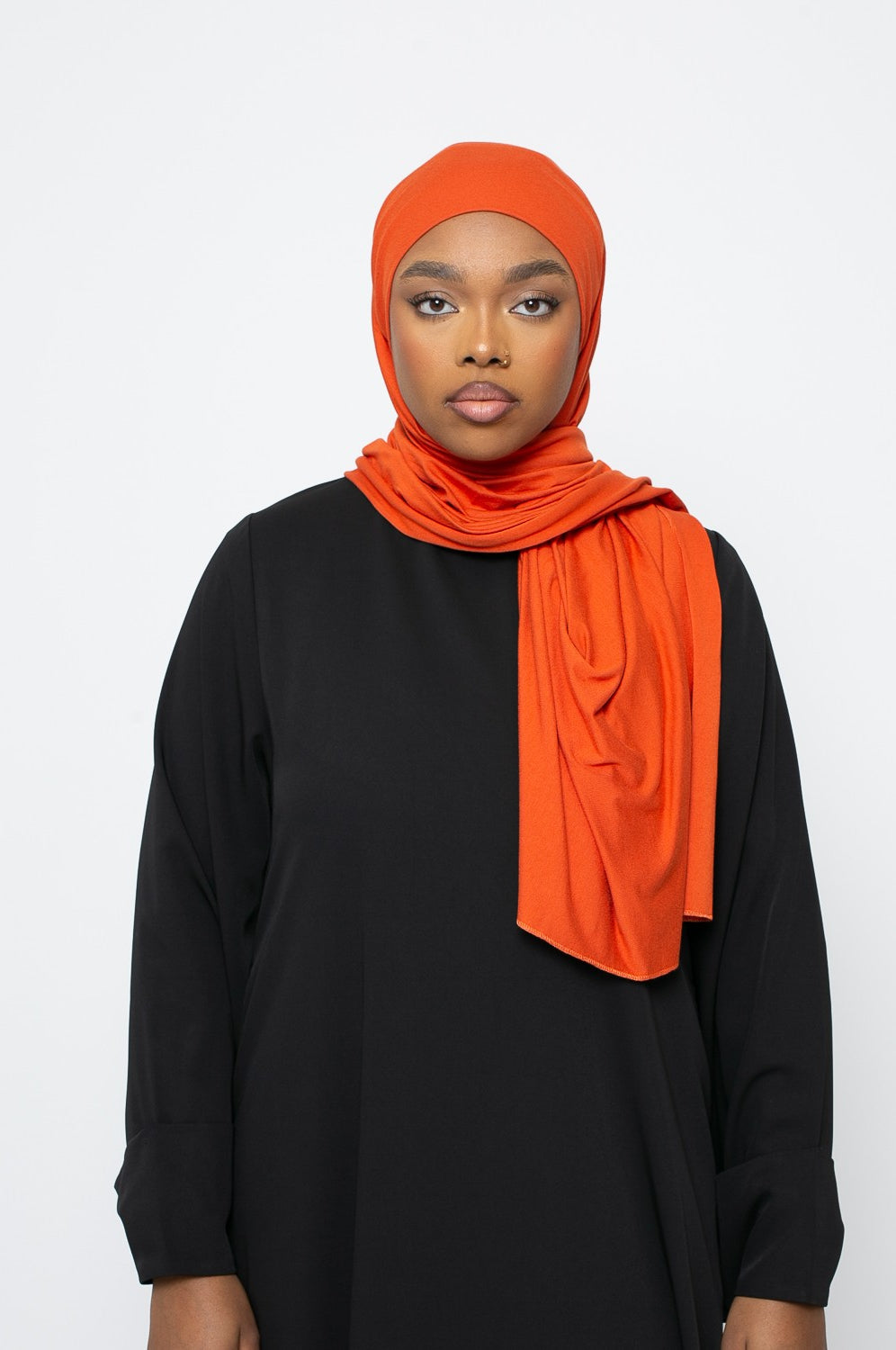 Hijab Jersey prêt à nouer orange
