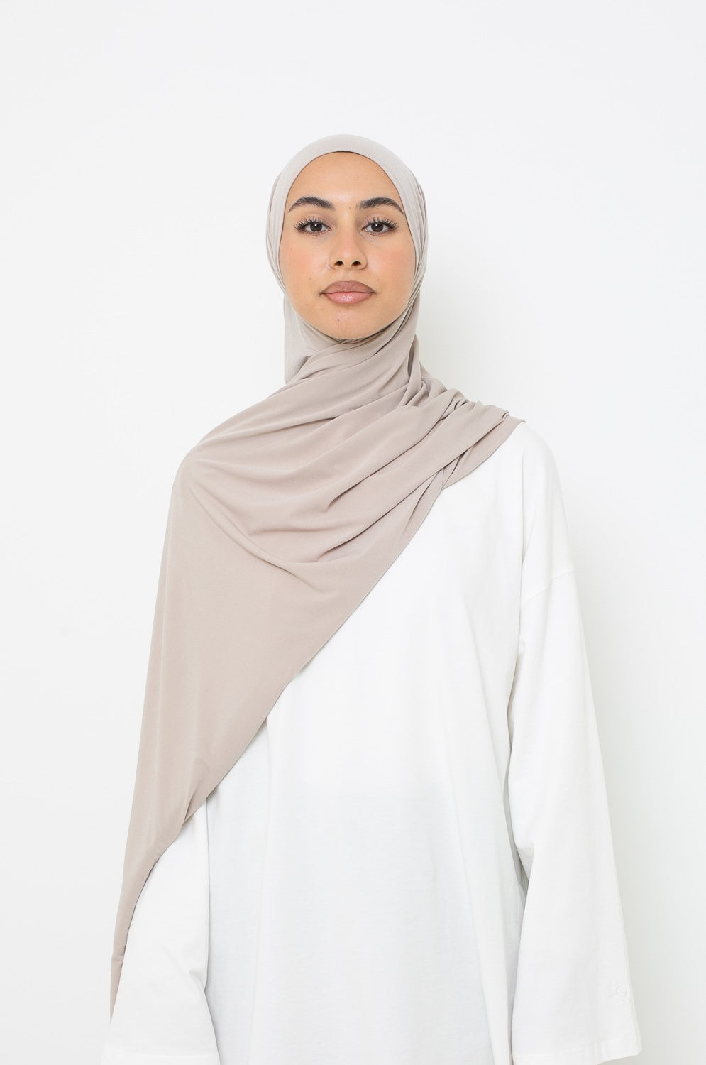 Hijab Jersey premium gris clair