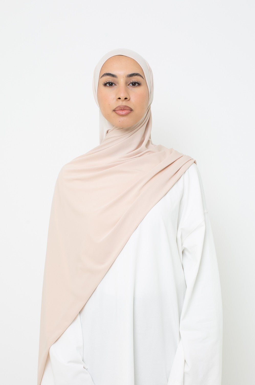 Hijab Jersey premium beige