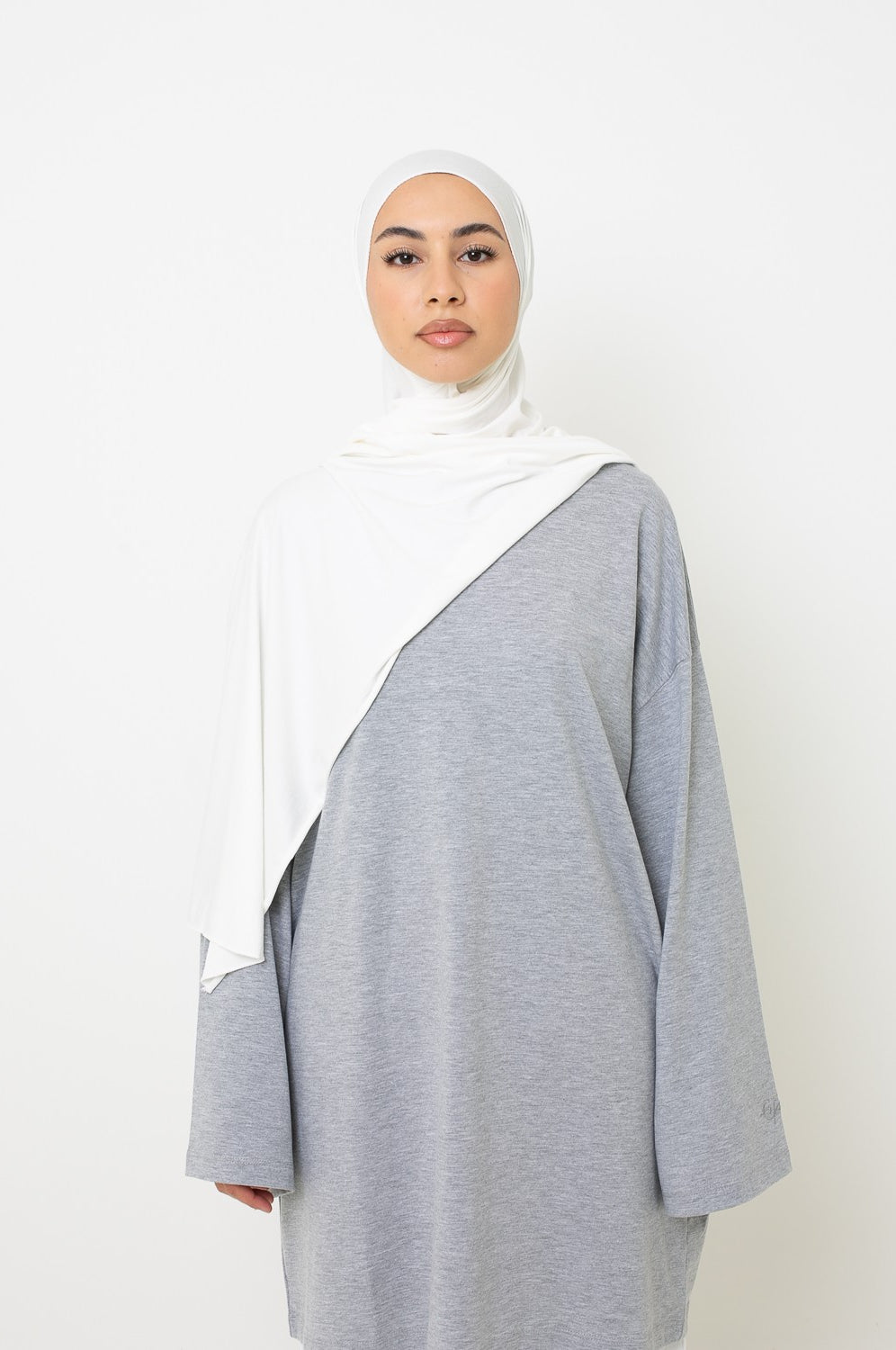 Hijab Jersey premium blanc cassé