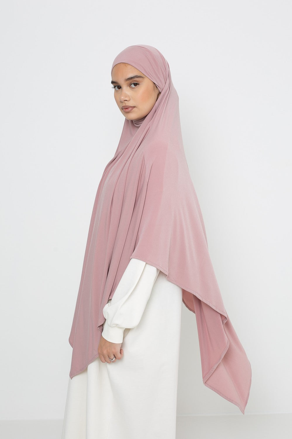 khimar jersey premium nude pink