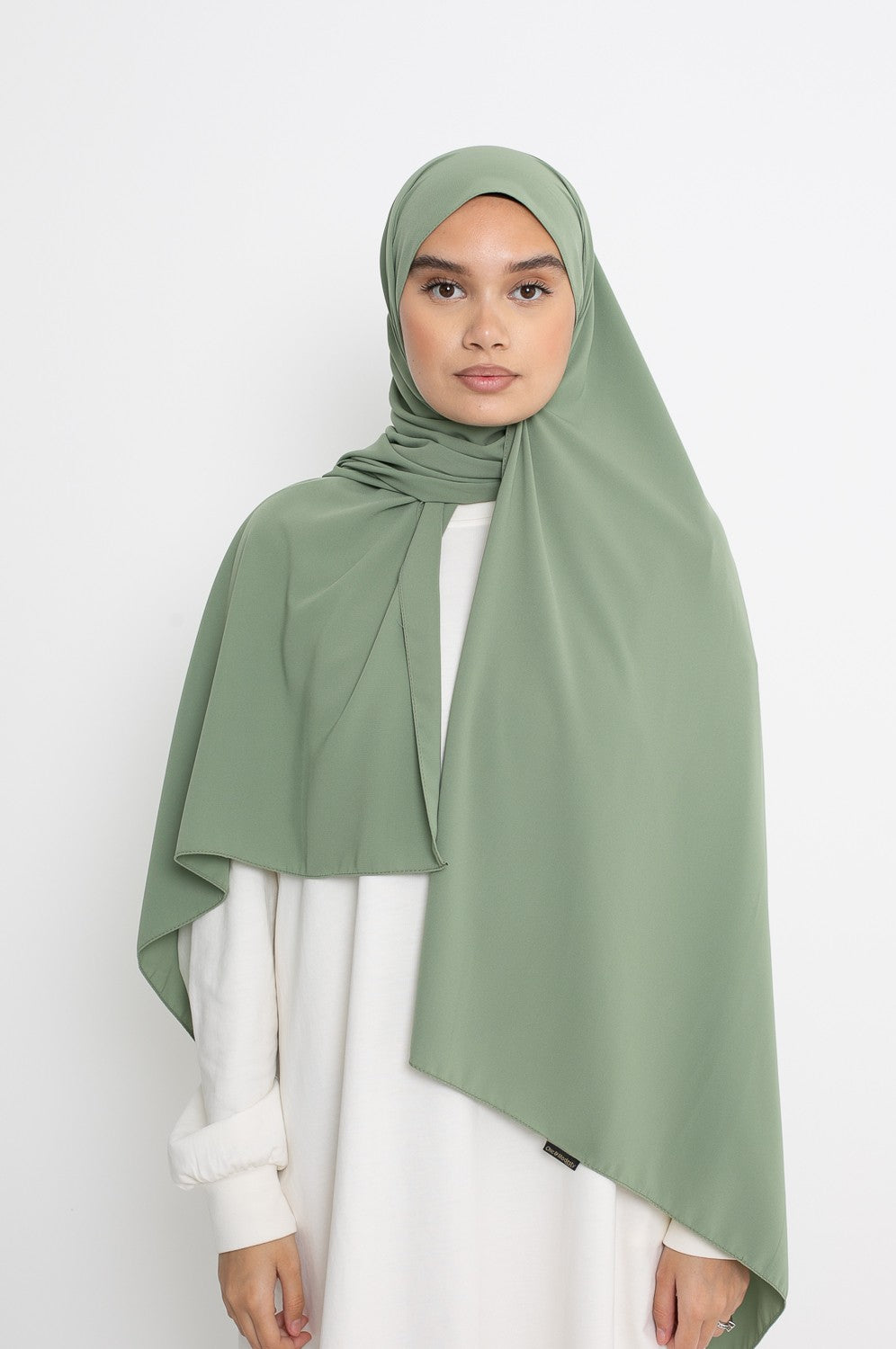 Hijab soie de Médine pistache