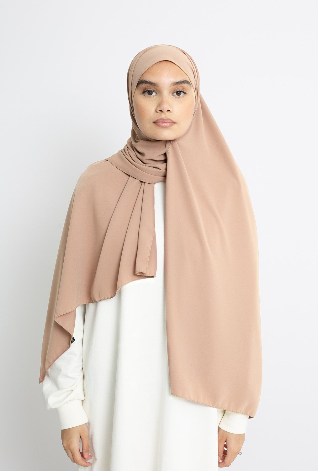 HIJAB SOIE DE MEDINE NOISETTE