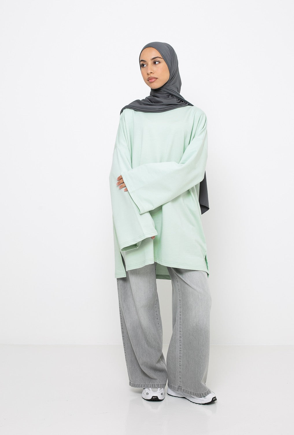 Haut ample manche large automne pour femme modeste. Boutique marque création musulmane.