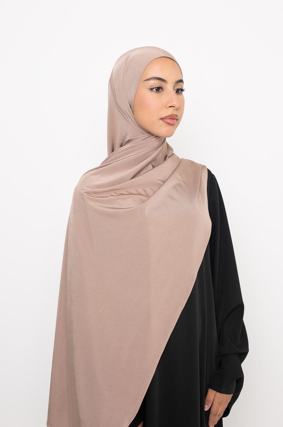 Hijab jersey satin premium doré
