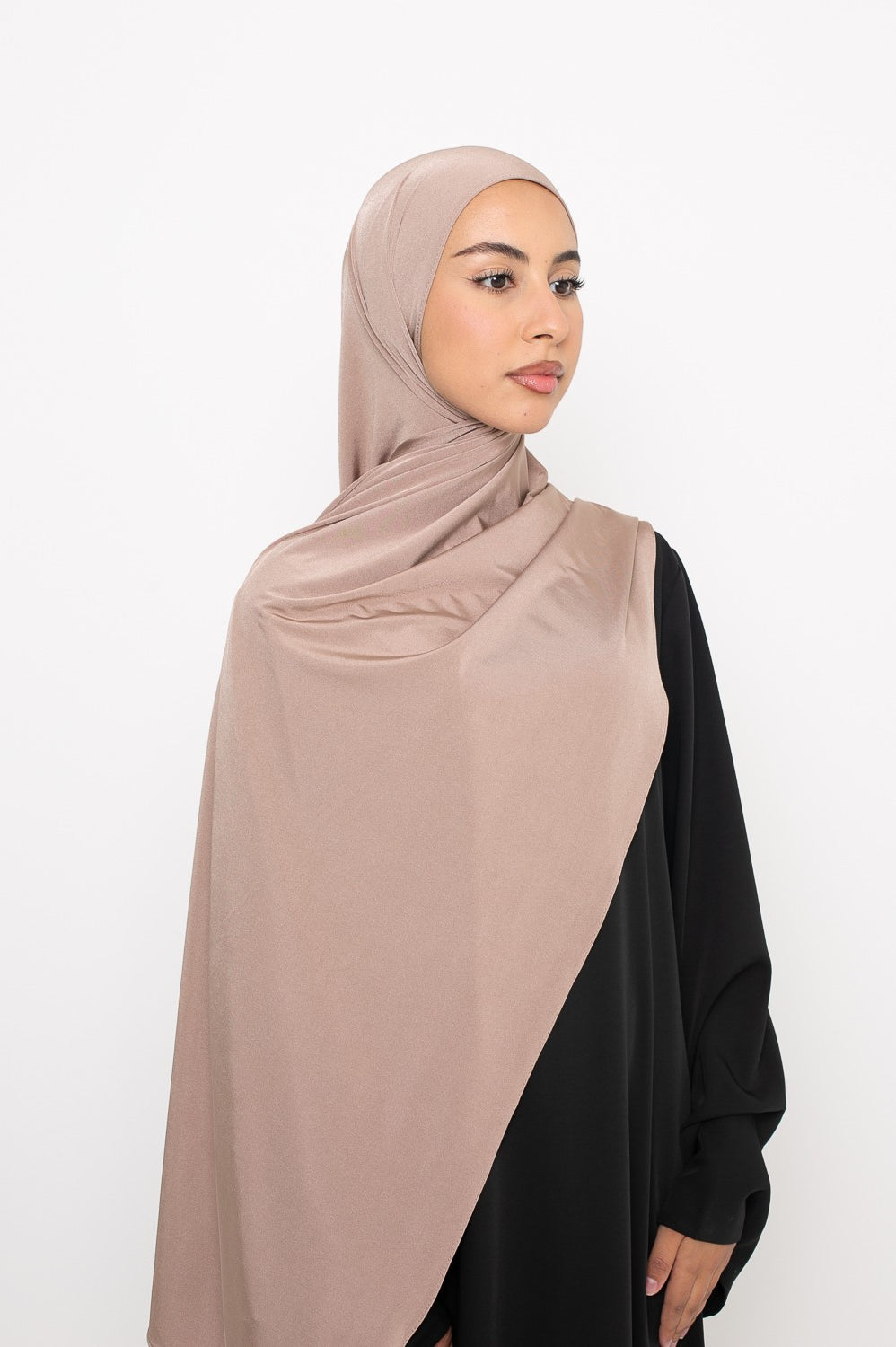 Hijab jersey satin premium doré