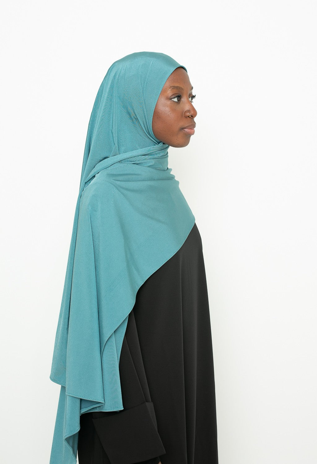 Hijab jersey satin premium vert