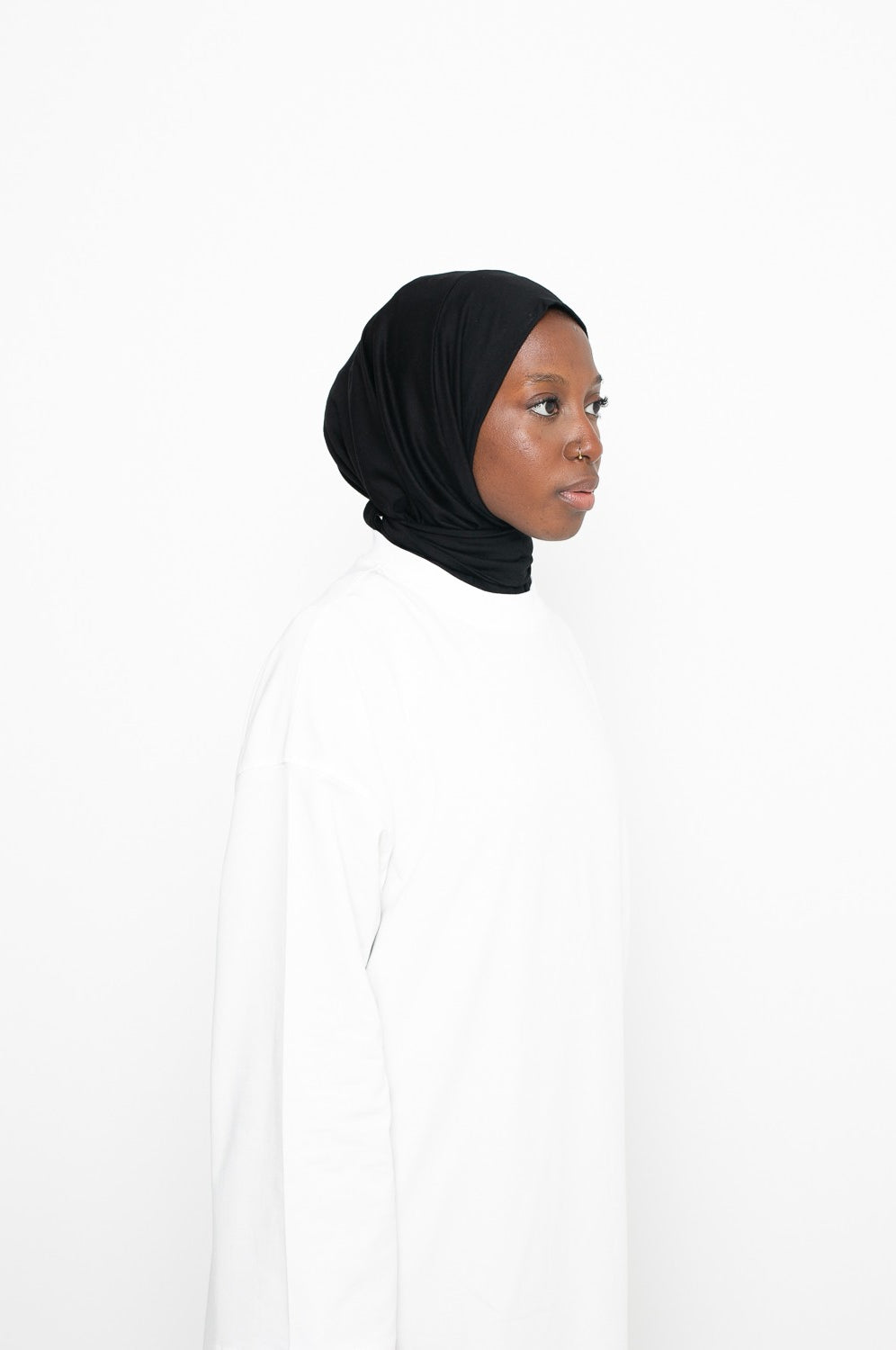 hijab sport jersey à nouer noir