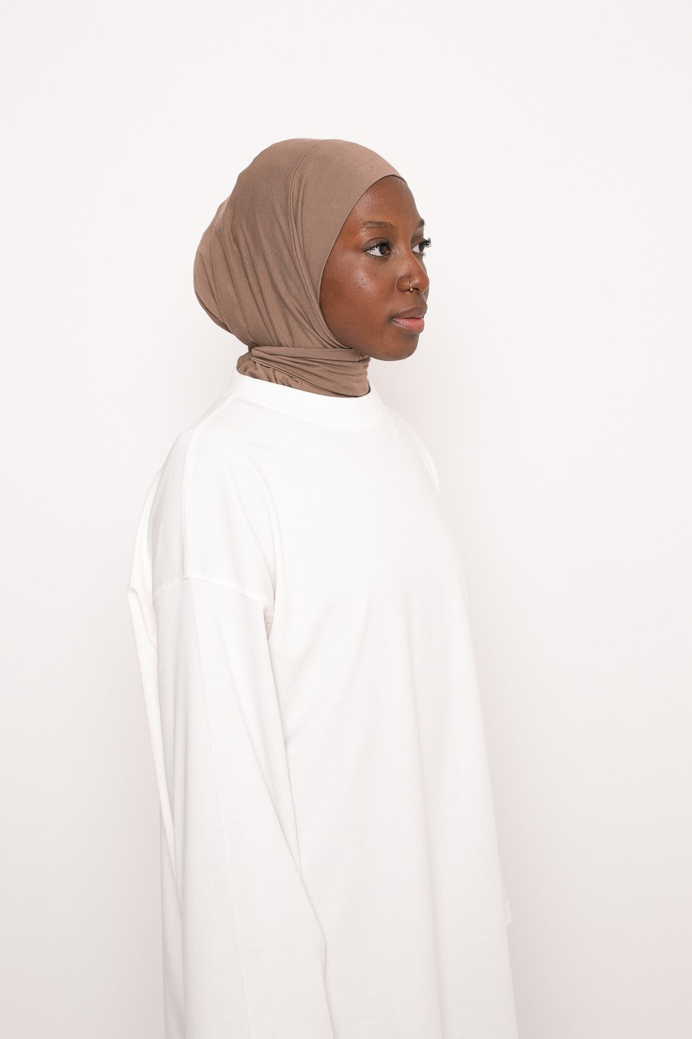 Hijab sport enfilable à nouer pour femme musulmane