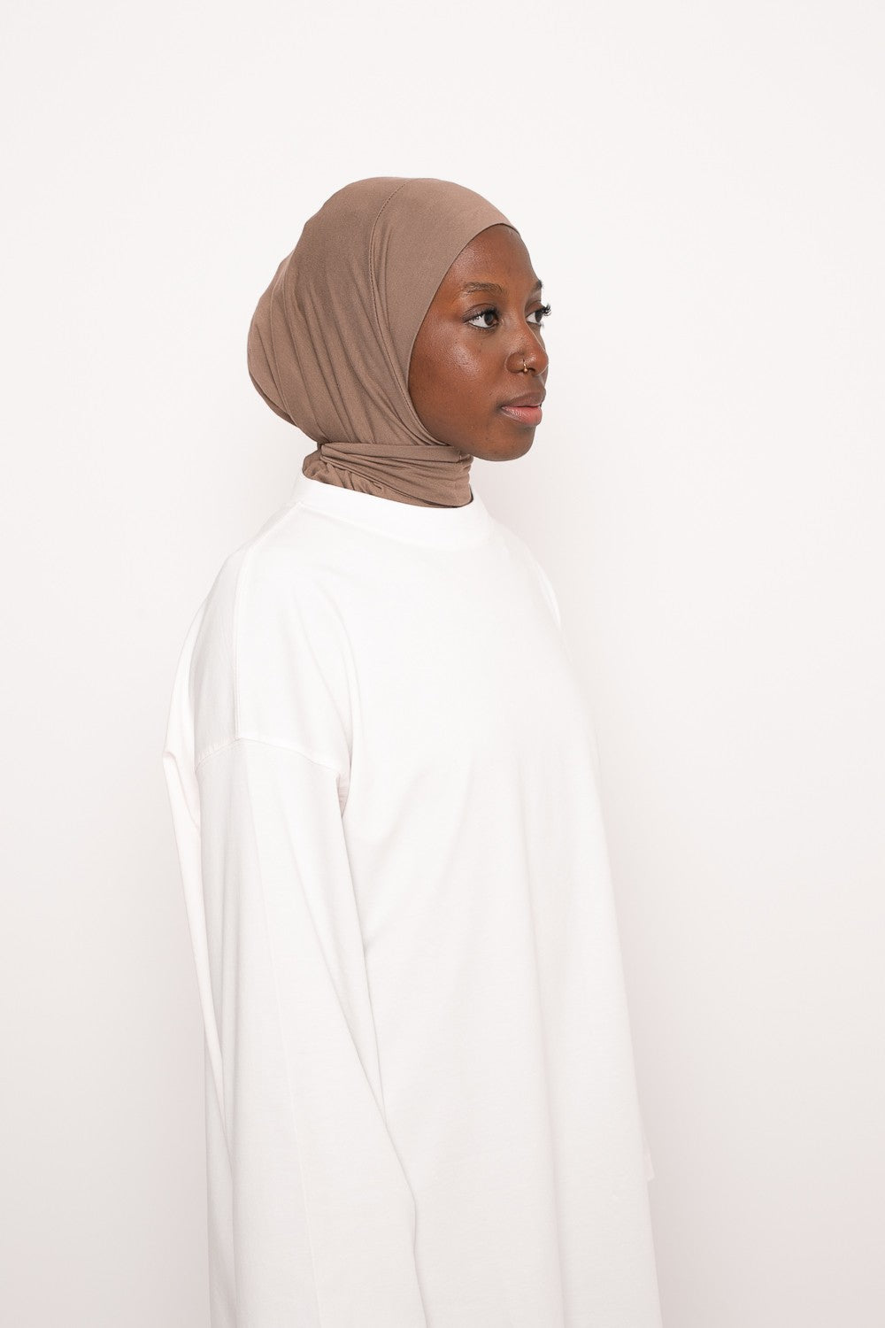 Hijab sport enfilable à nouer pour femme musulmane