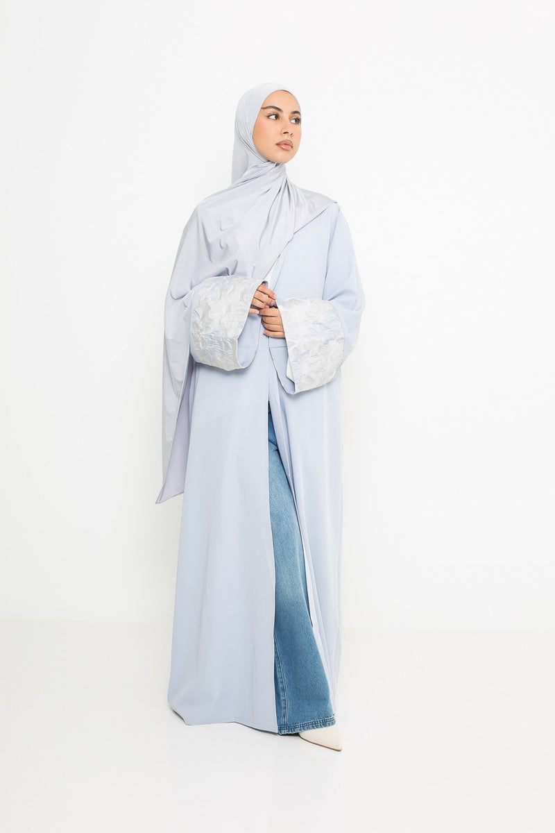 Kimono brocard bleu
