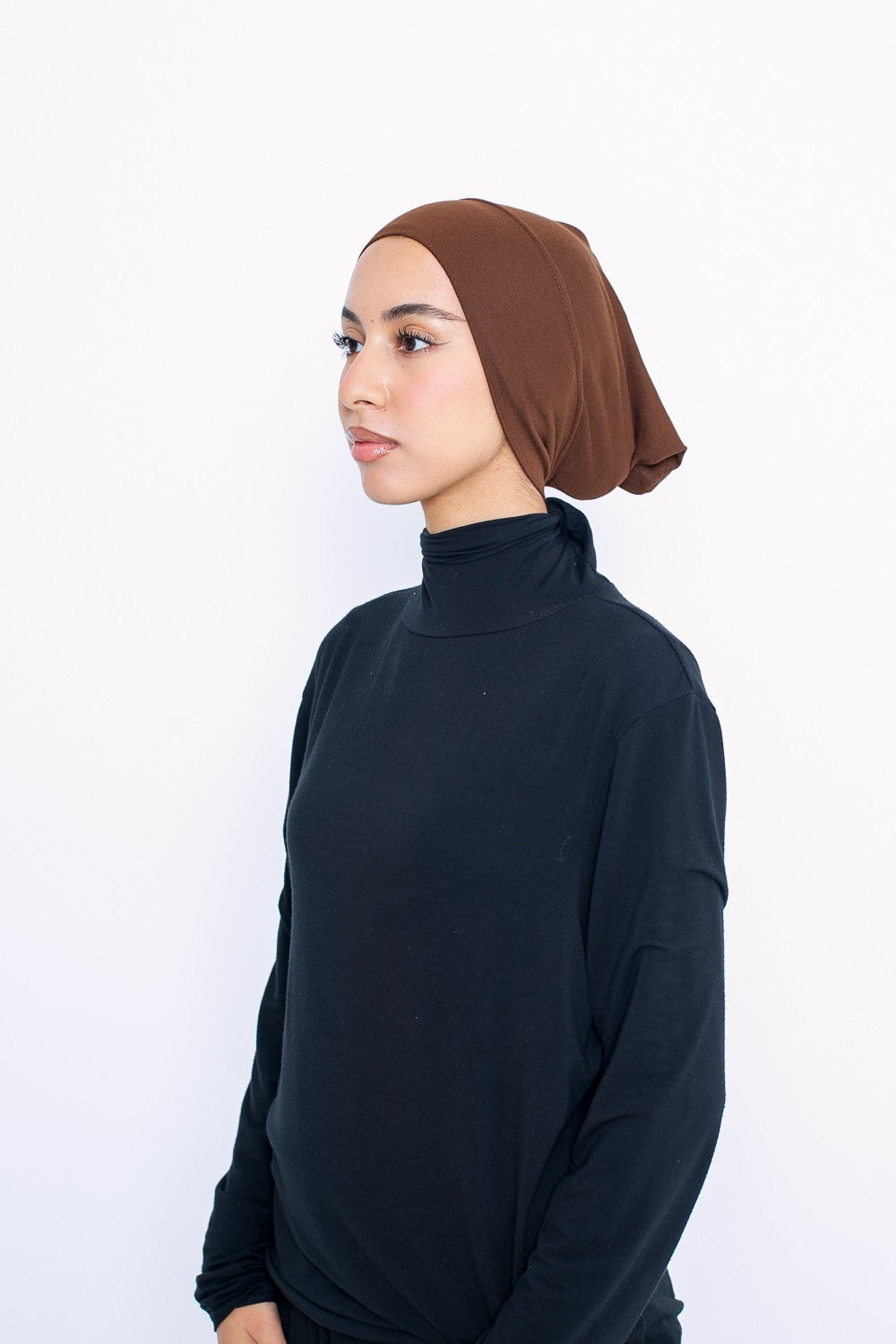 Bonnet tube en Jersey sous hijab