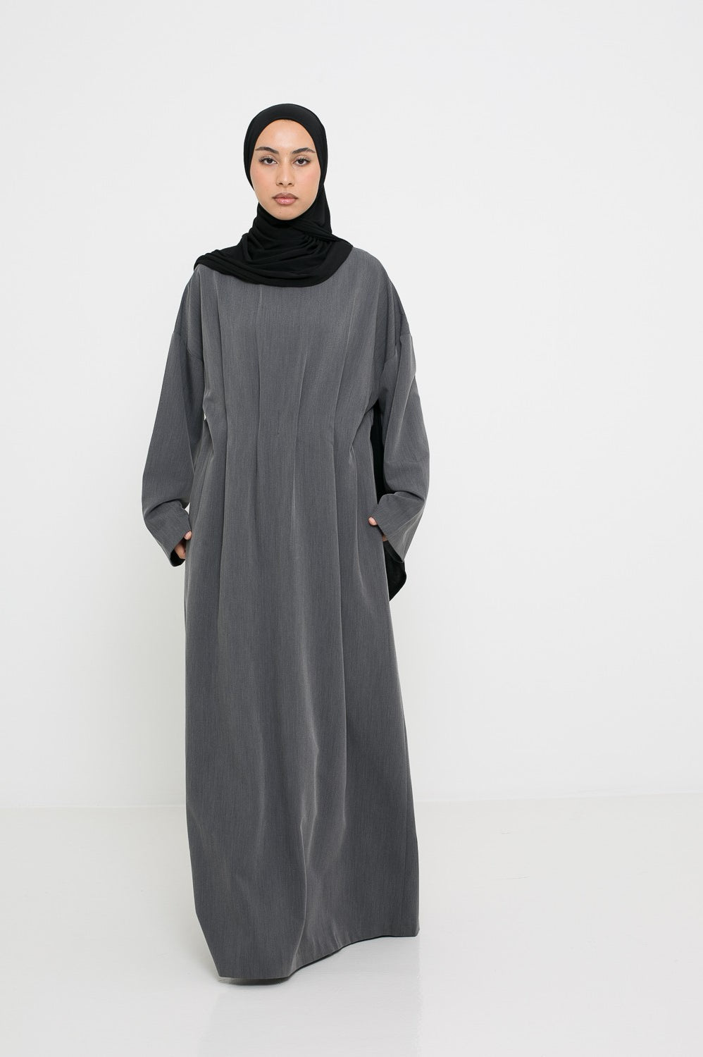 Robe longue habillée classe et structure à poche.