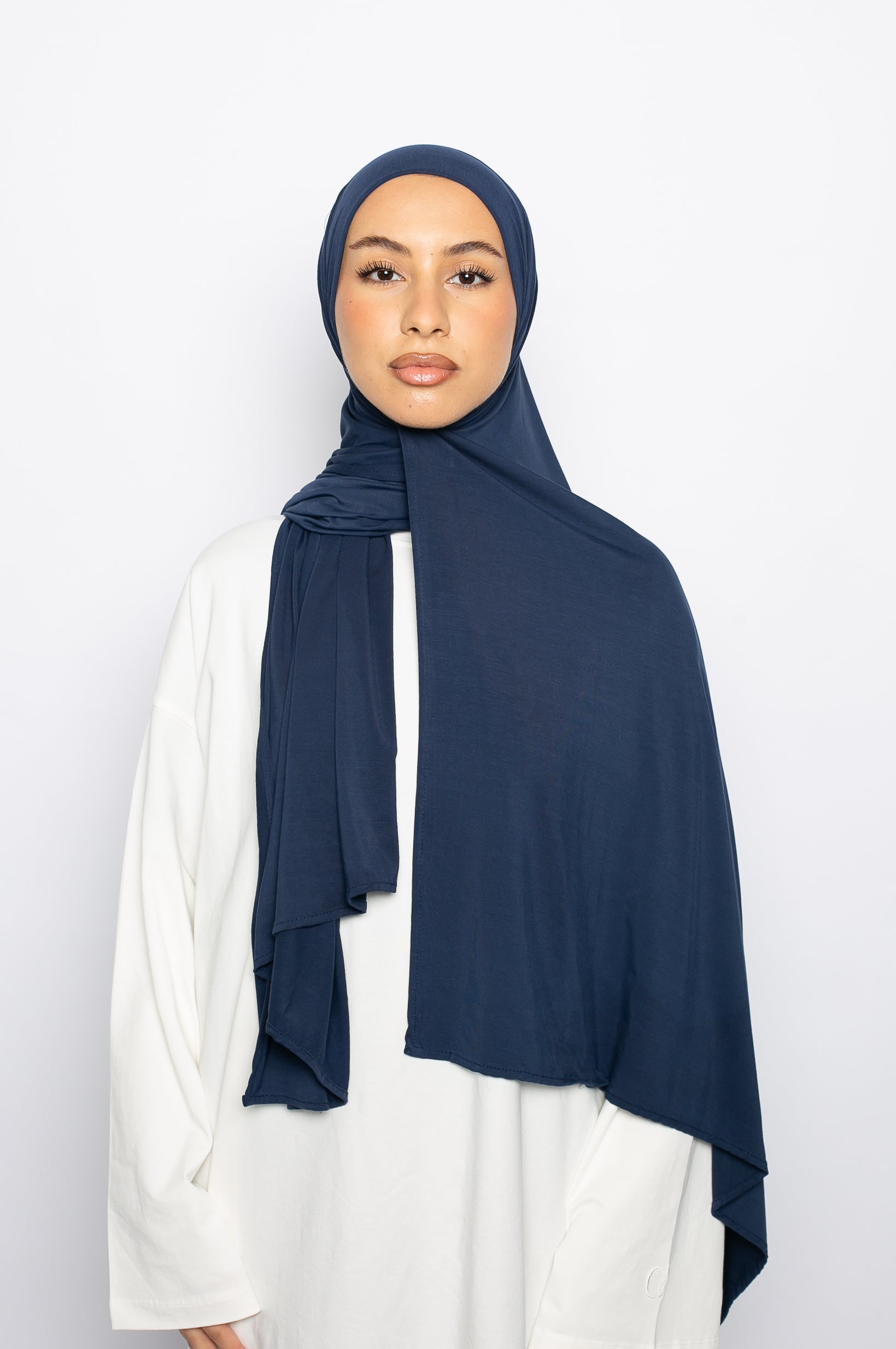 Hijab bambou bleu foncé