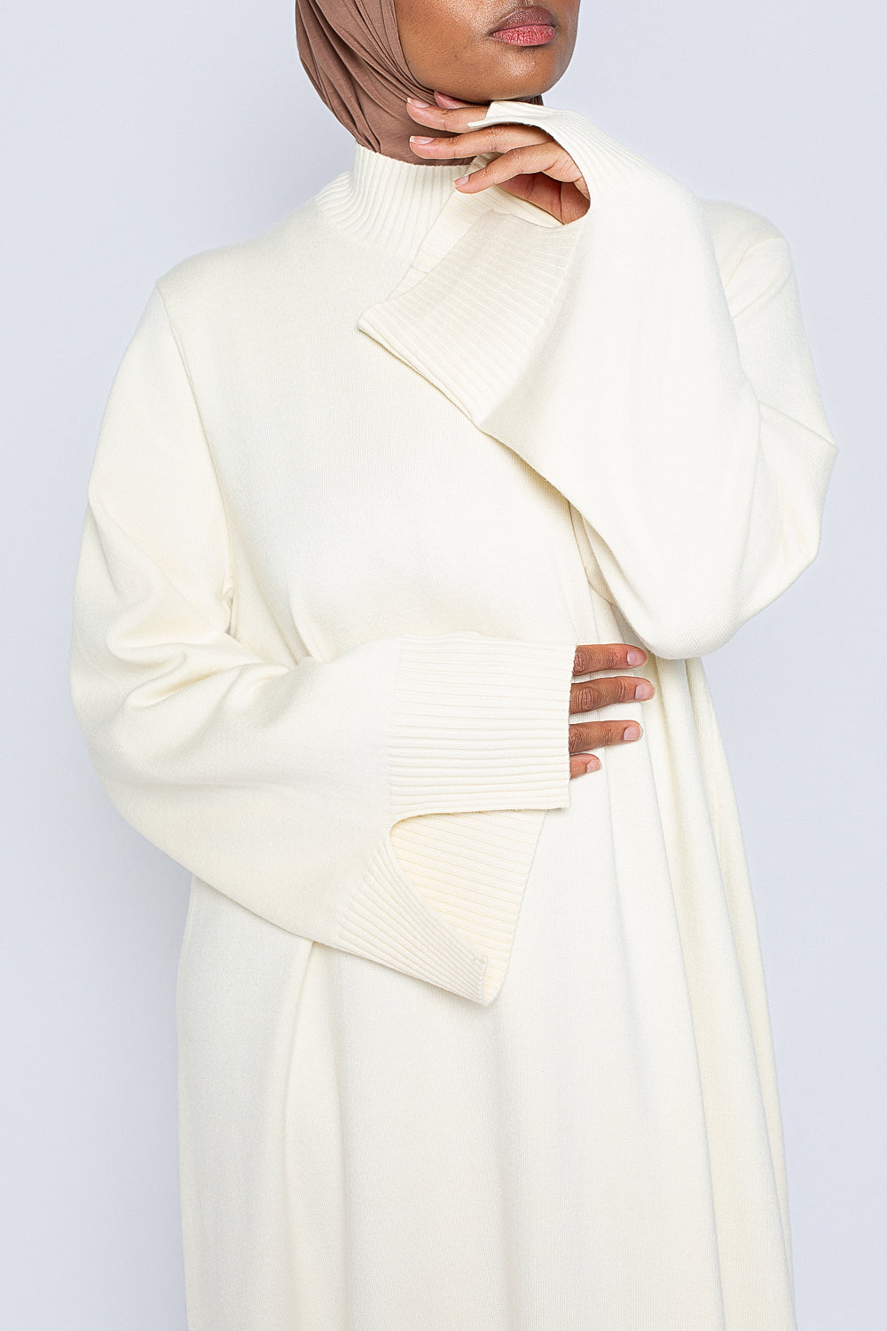 détails manchettes robe