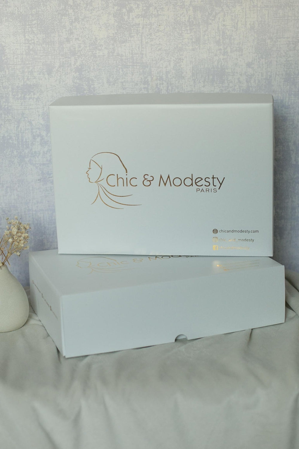 Boxe cadeau blanche et doré Chic and Modesty