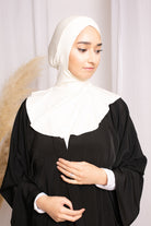 Cagoule croisé jersey écru