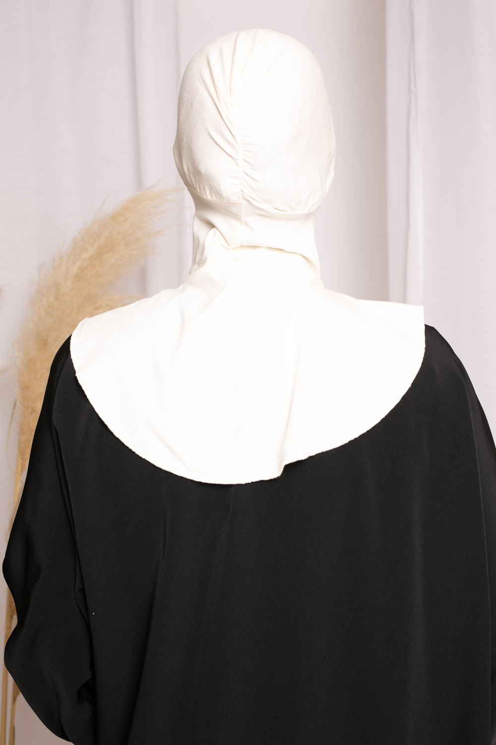 Cagoule croisé jersey écru