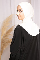 Cagoule croisé jersey écru