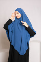 Khimar pointu jazz bleu