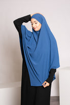 Khimar pointu jazz bleu