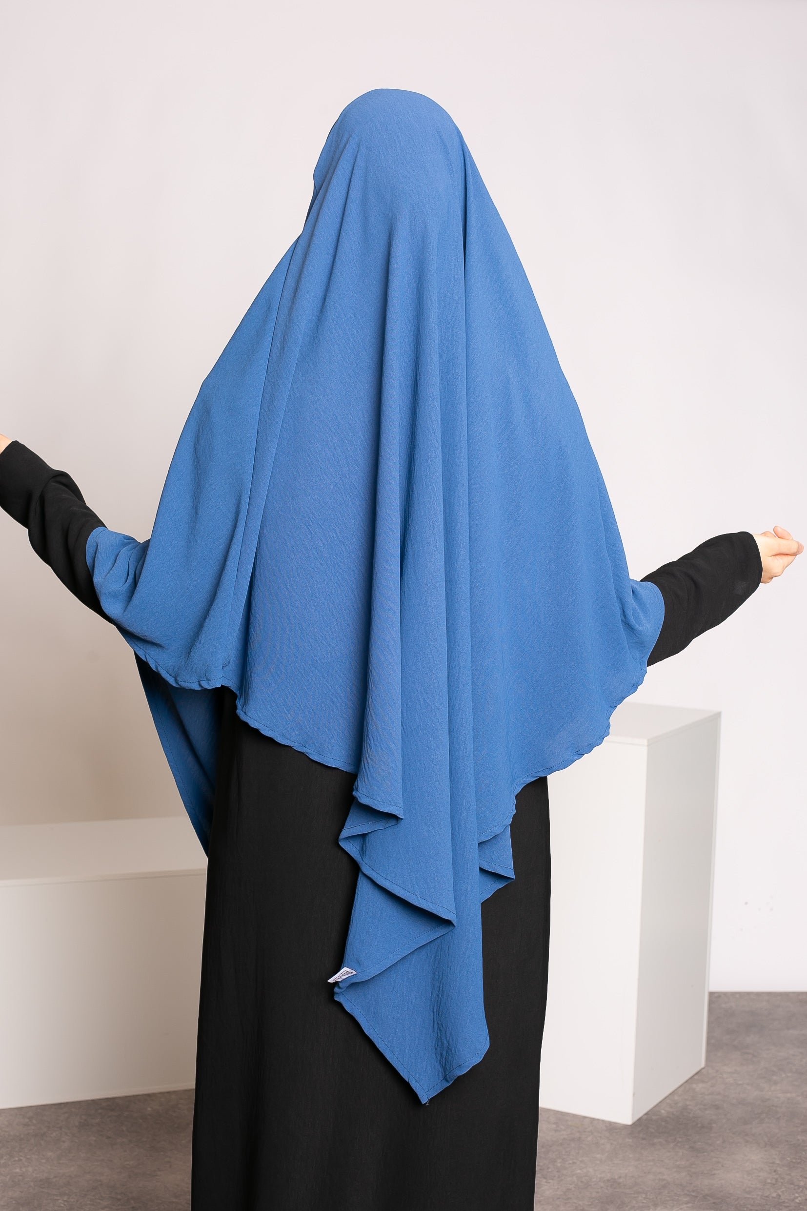 Khimar pointu jazz bleu