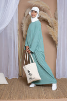 Abaya oversize jersey côtelé pour femme musulmane